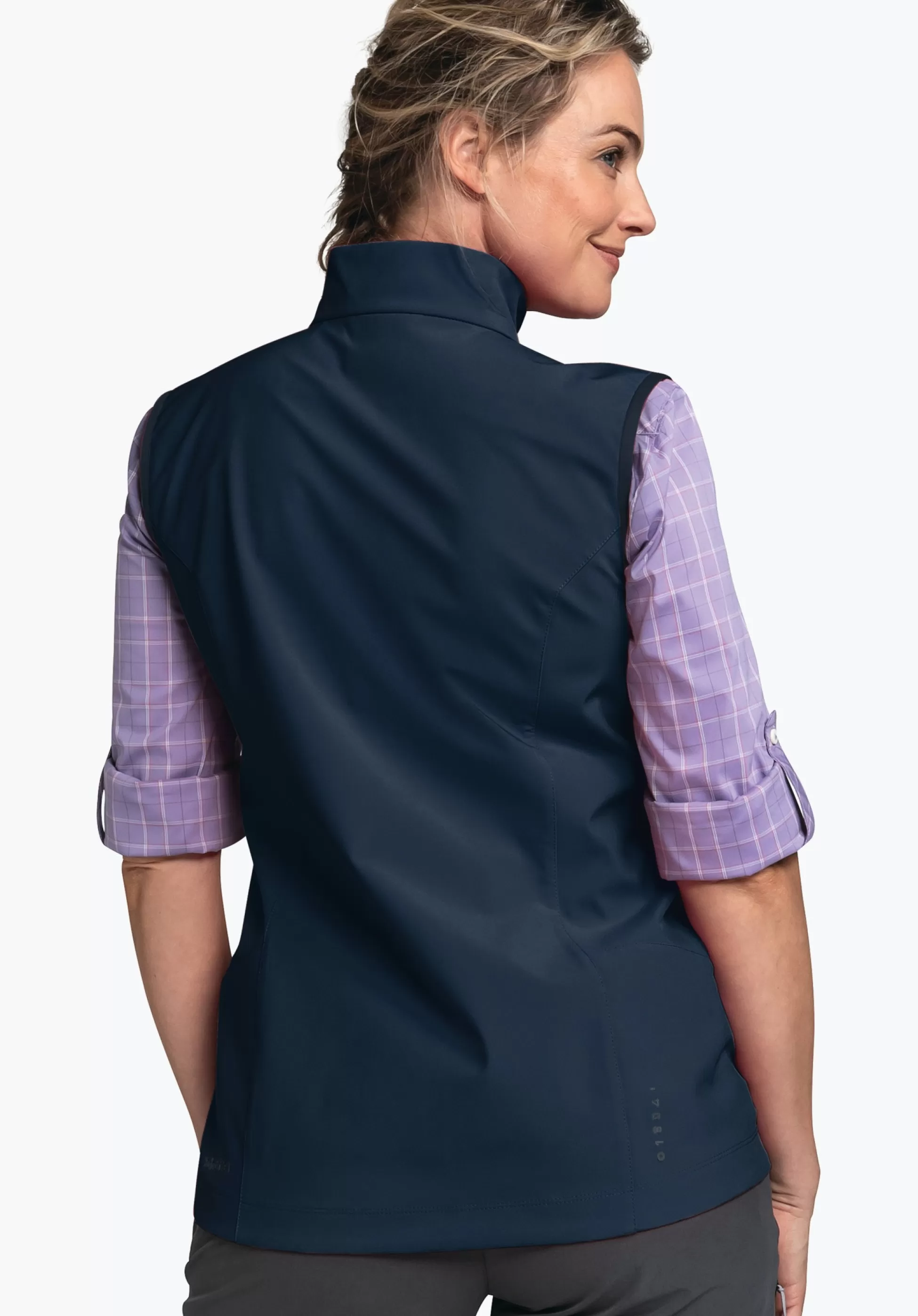 WOMEN SCHÖFFEL <Softshell vest in purist design orange