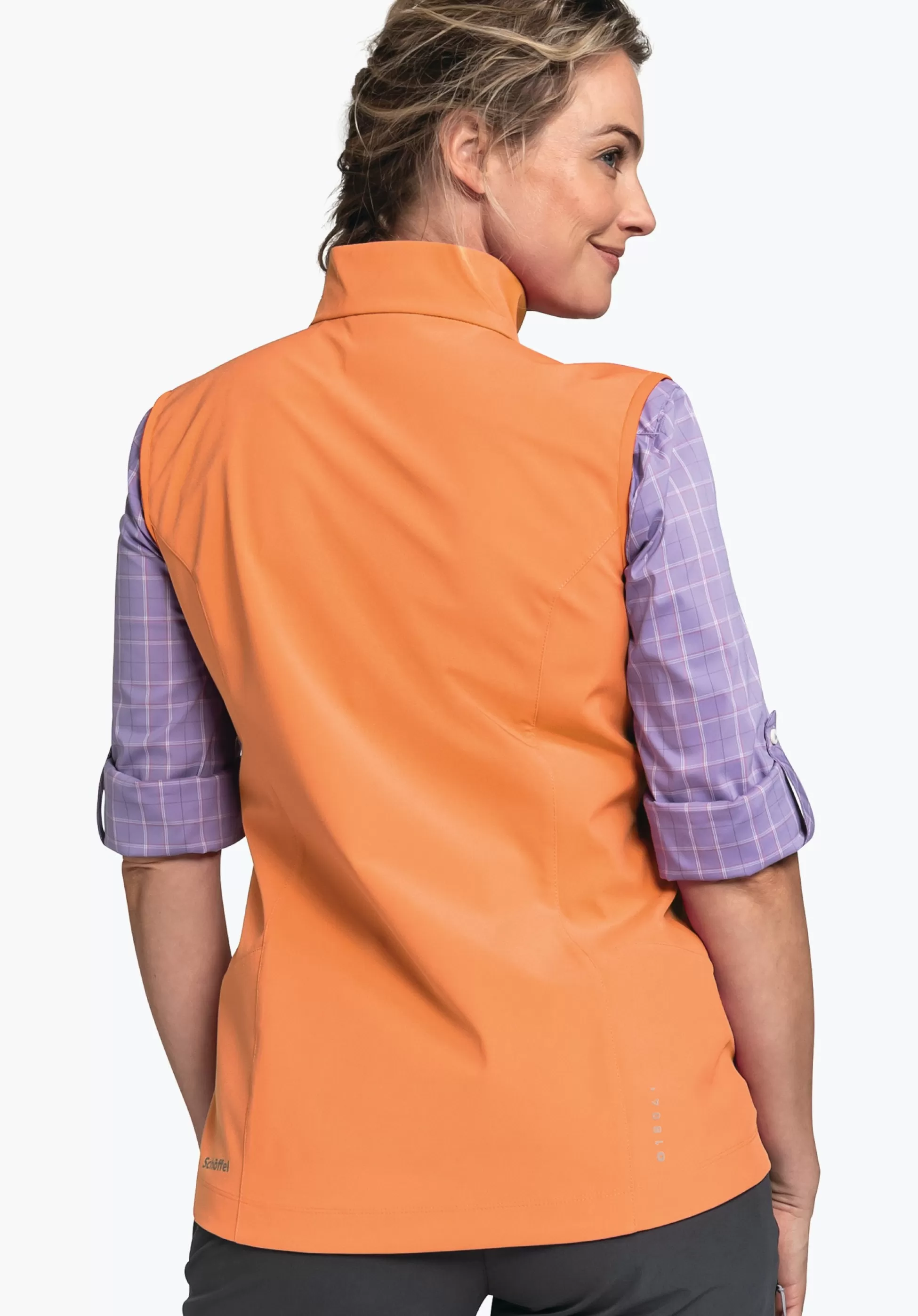 WOMEN SCHÖFFEL <Softshell vest in purist design orange