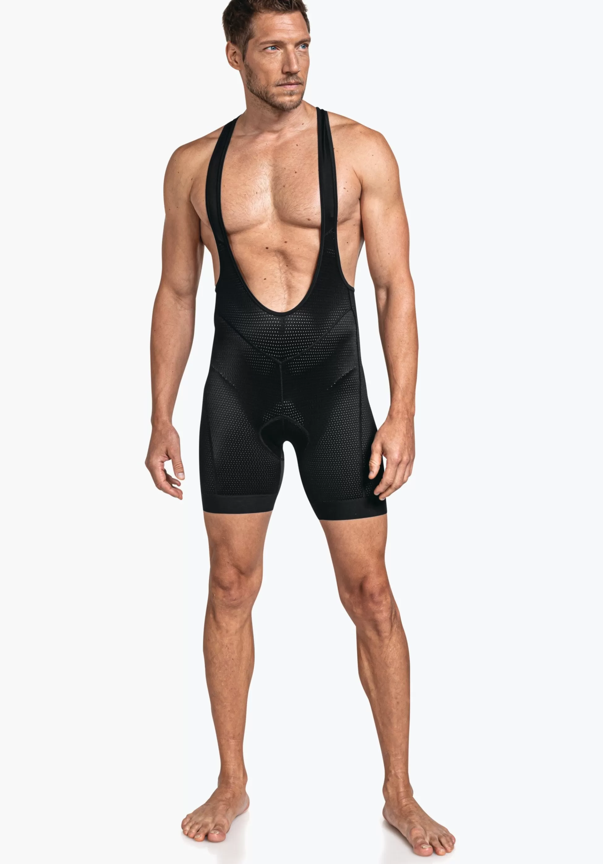 MEN SCHÖFFEL Bike | Inner Pants<Sporty cycling inner pants with suspenders black