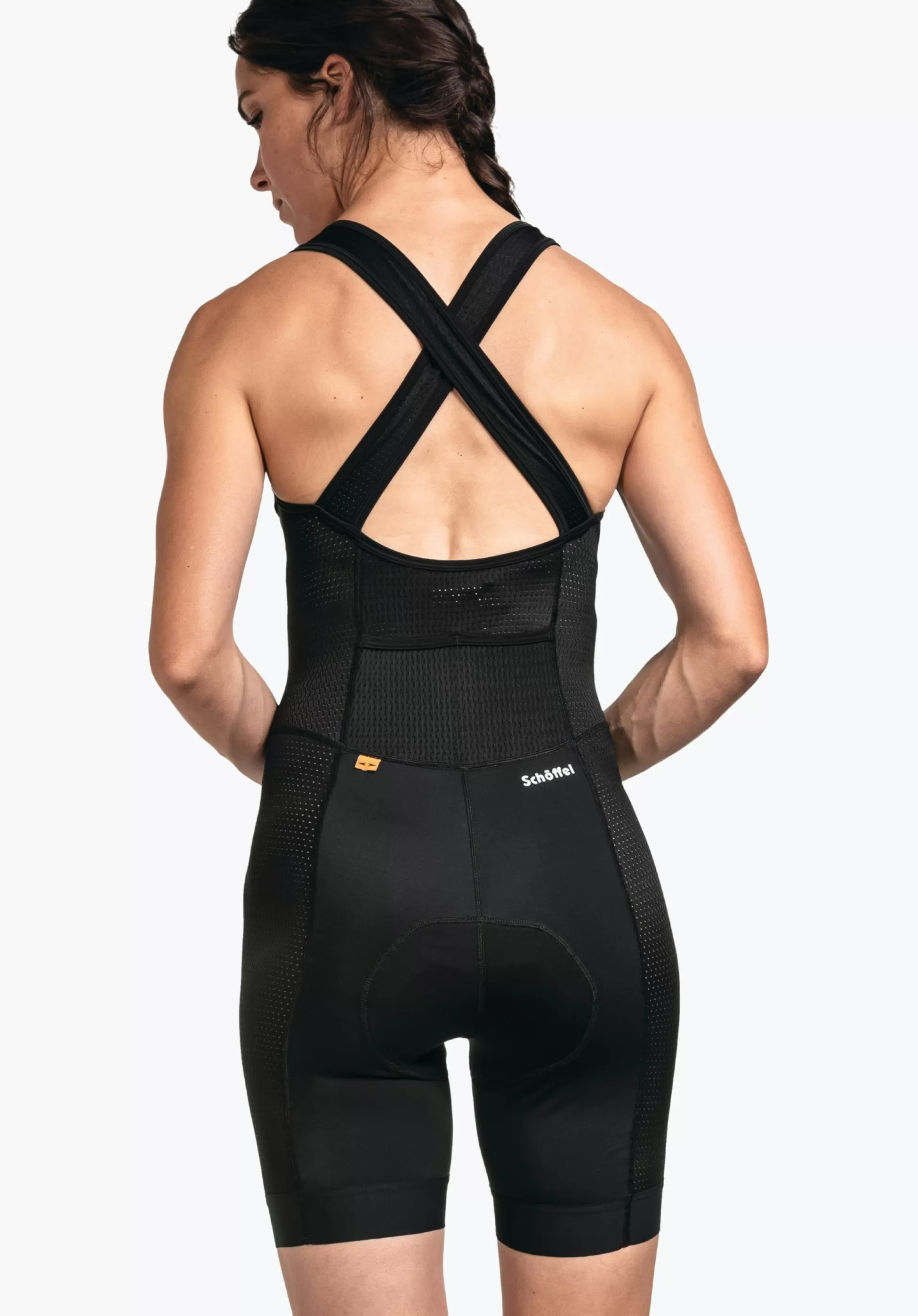 WOMEN SCHÖFFEL Bike | Inner Pants<Sporty cycling inner pants with suspenders black