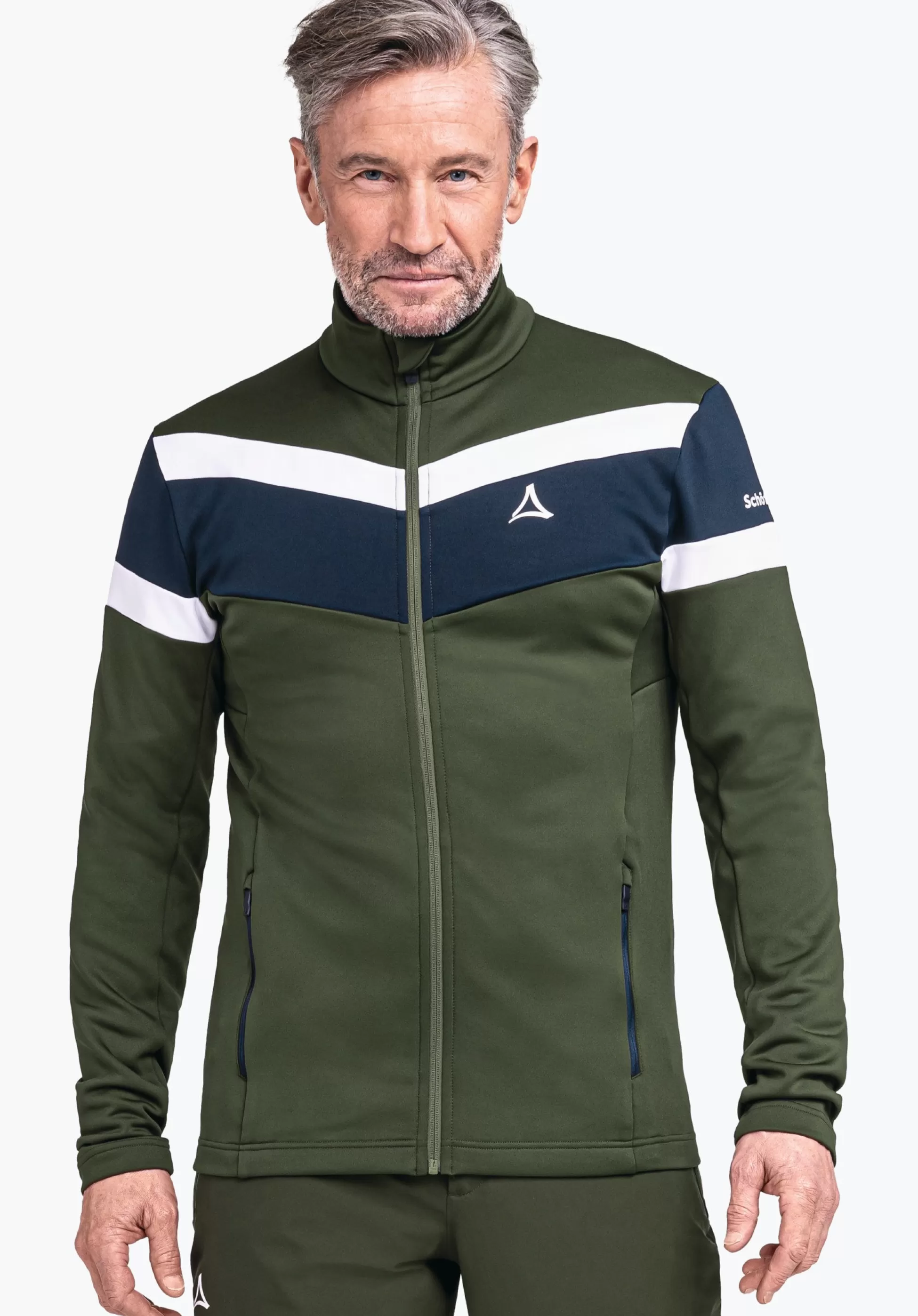 MEN SCHÖFFEL Skiing<Sporty recycled fleece jacket orange