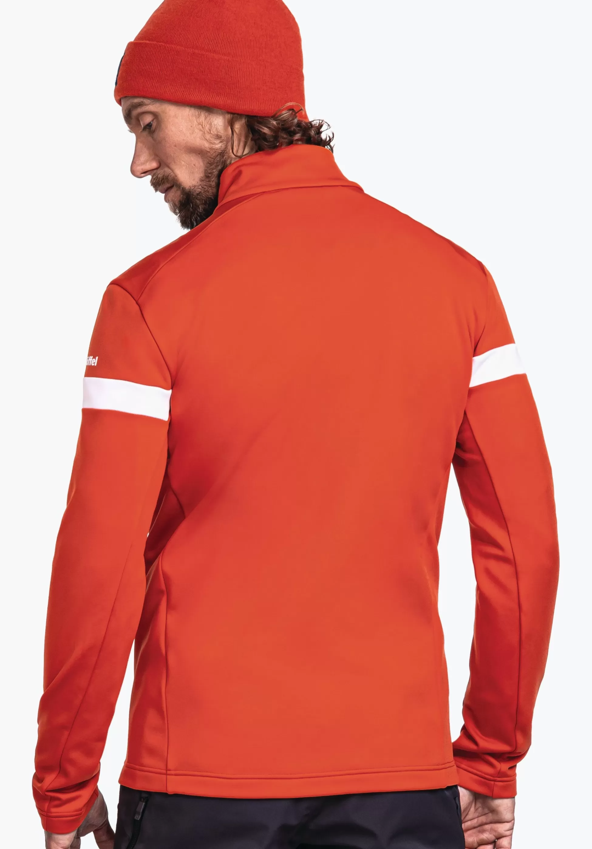 MEN SCHÖFFEL Skiing<Sporty recycled fleece jacket orange