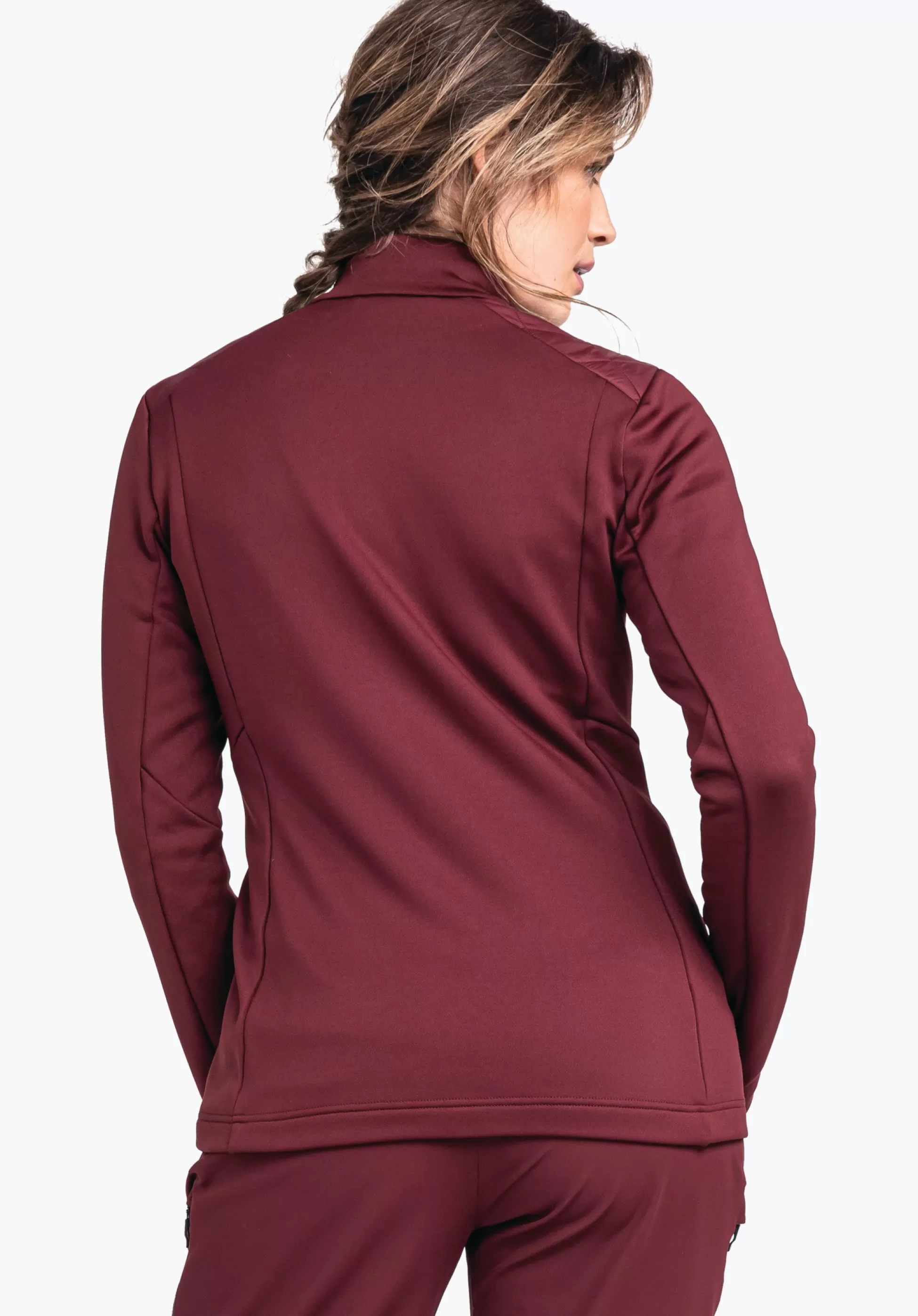 WOMEN SCHÖFFEL Skiing<Sporty recycled fleece jacket red