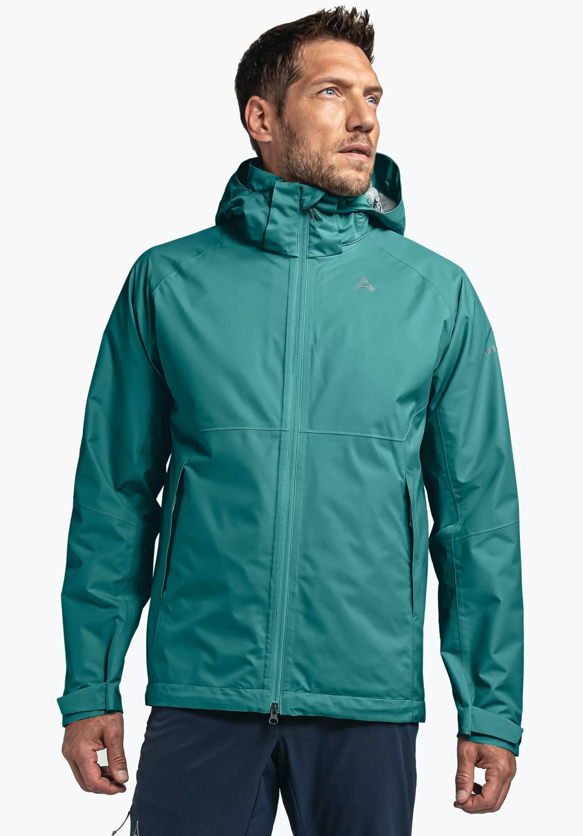 MEN SCHÖFFEL Trek & Hike | Outdoor Jackets<Stretchy rain jacket with pack-away bag orange
