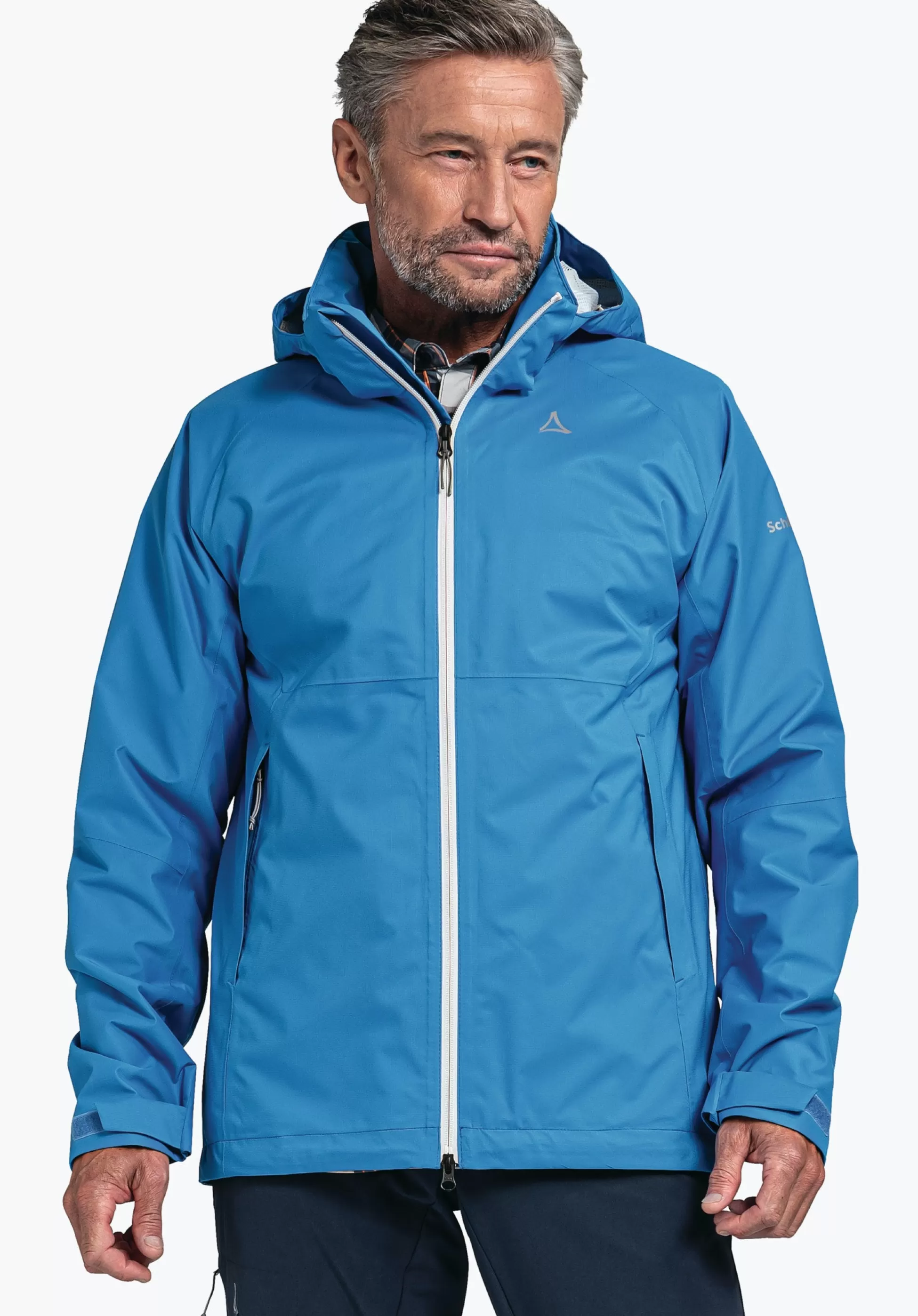 MEN SCHÖFFEL Trek & Hike | Outdoor Jackets<Stretchy rain jacket with pack-away bag orange