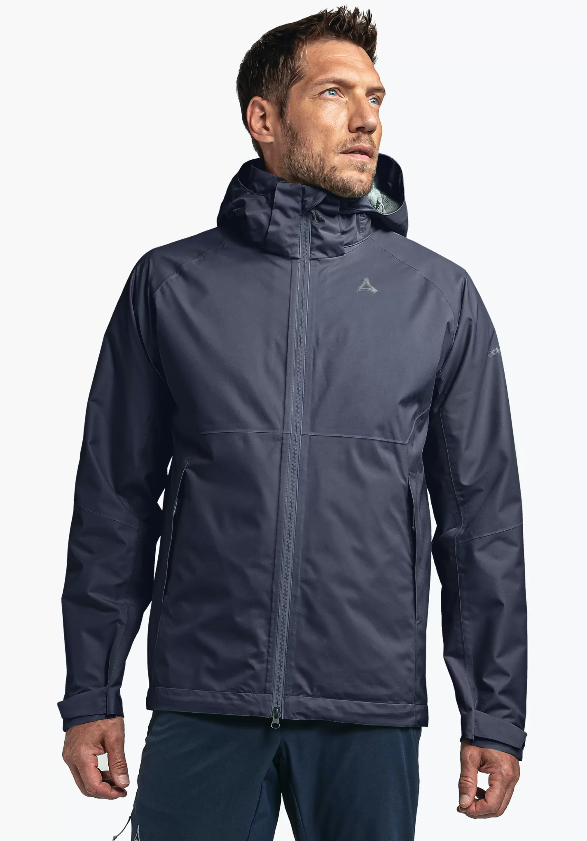 MEN SCHÖFFEL Trek & Hike | Outdoor Jackets<Stretchy rain jacket with pack-away bag orange