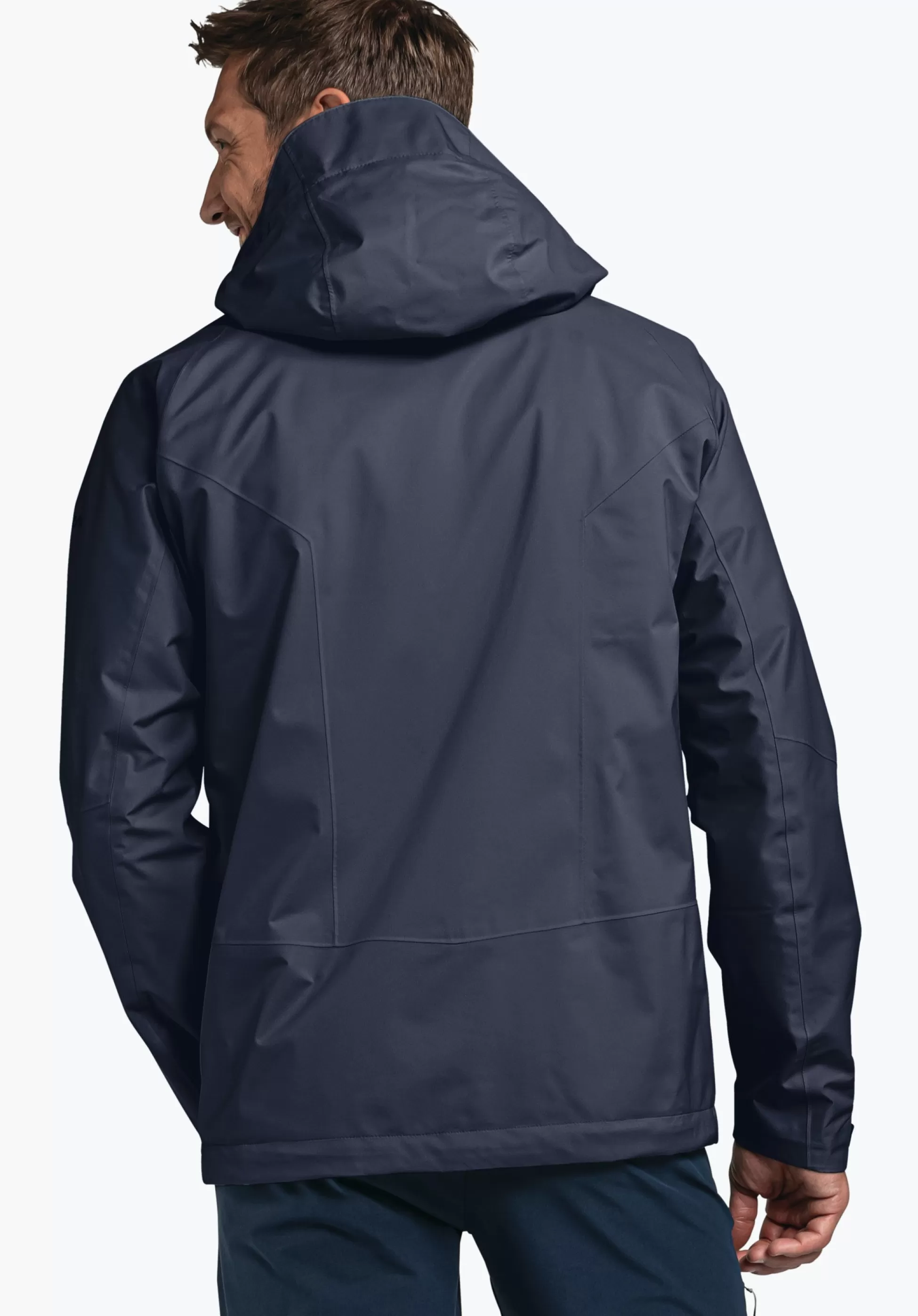 MEN SCHÖFFEL Trek & Hike | Outdoor Jackets<Stretchy rain jacket with pack-away bag orange