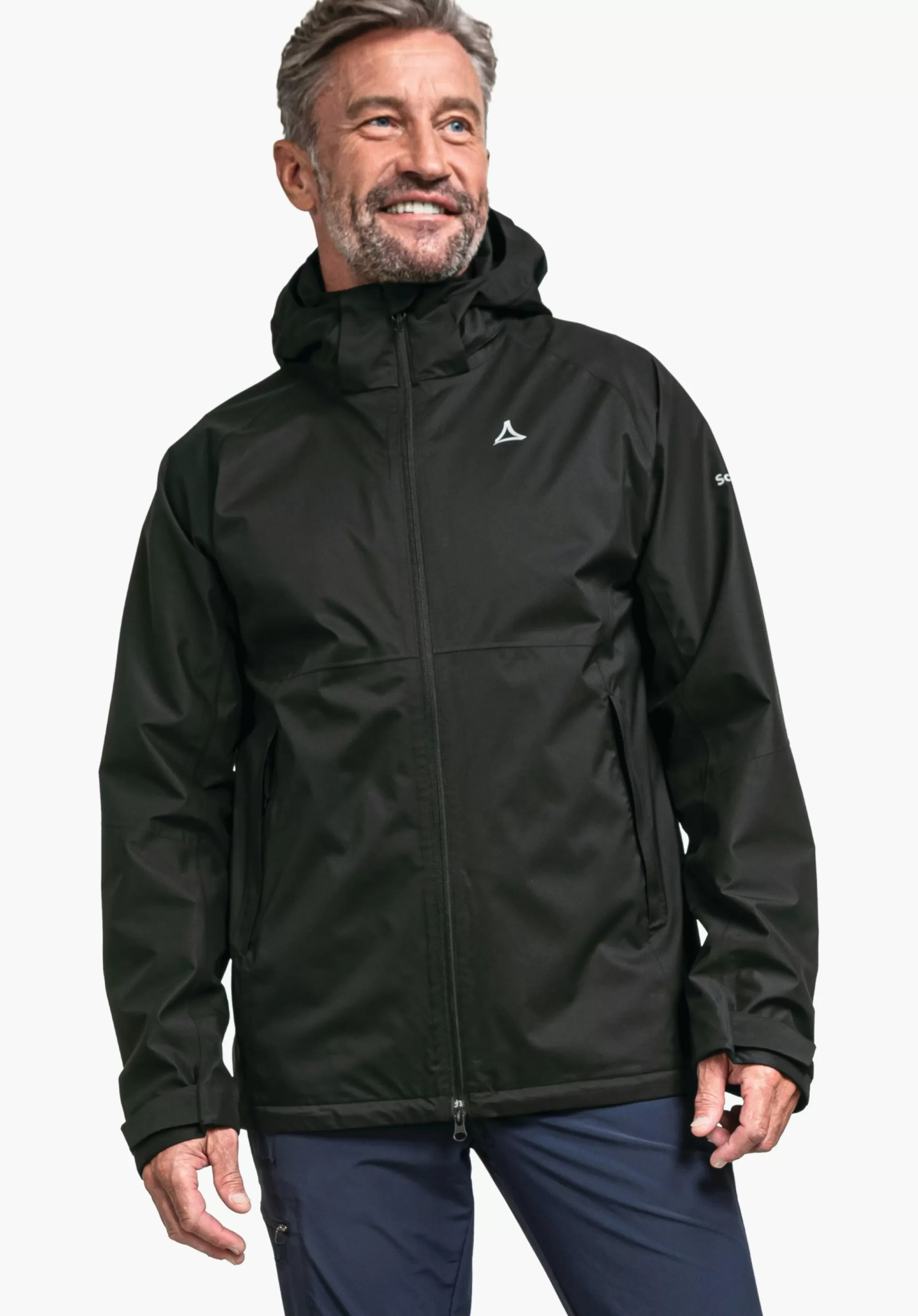 MEN SCHÖFFEL Trek & Hike | Outdoor Jackets<Stretchy rain jacket with pack-away bag orange