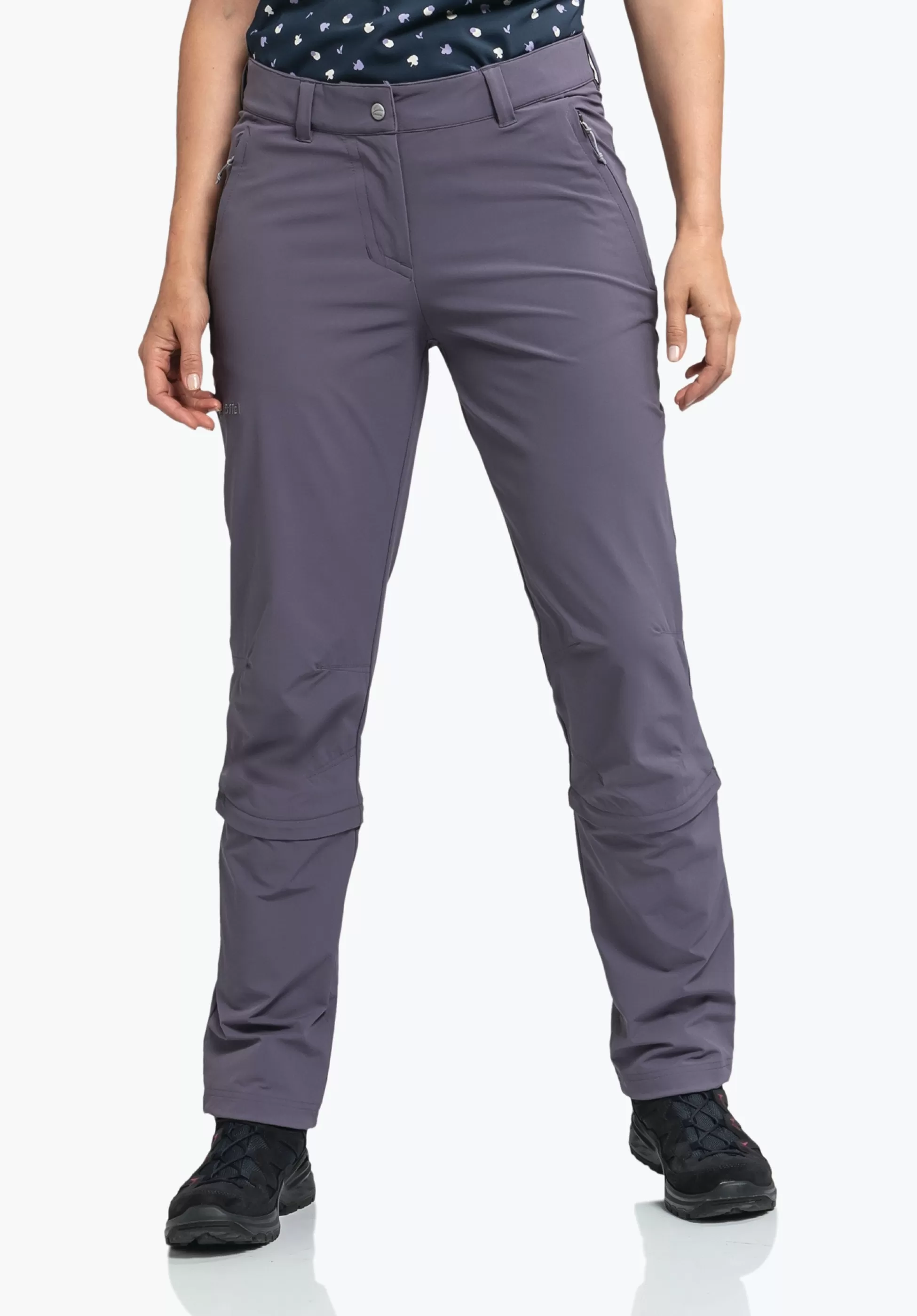 WOMEN SCHÖFFEL Trek & Hike | Pants Zip Off<Strong hiking pants with zip-off function purple