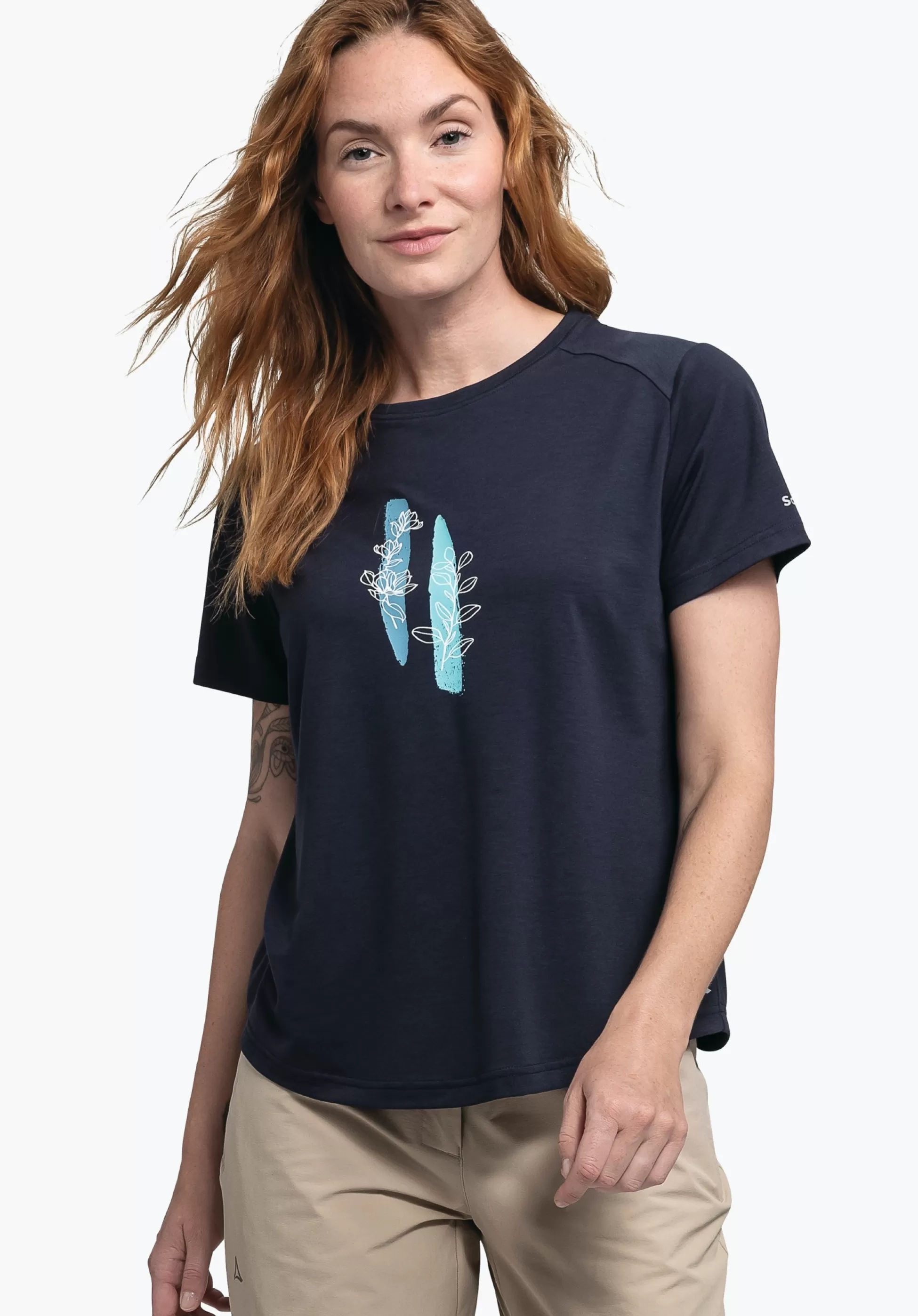 WOMEN SCHÖFFEL <Stylish & quick drying t-shirt weiß