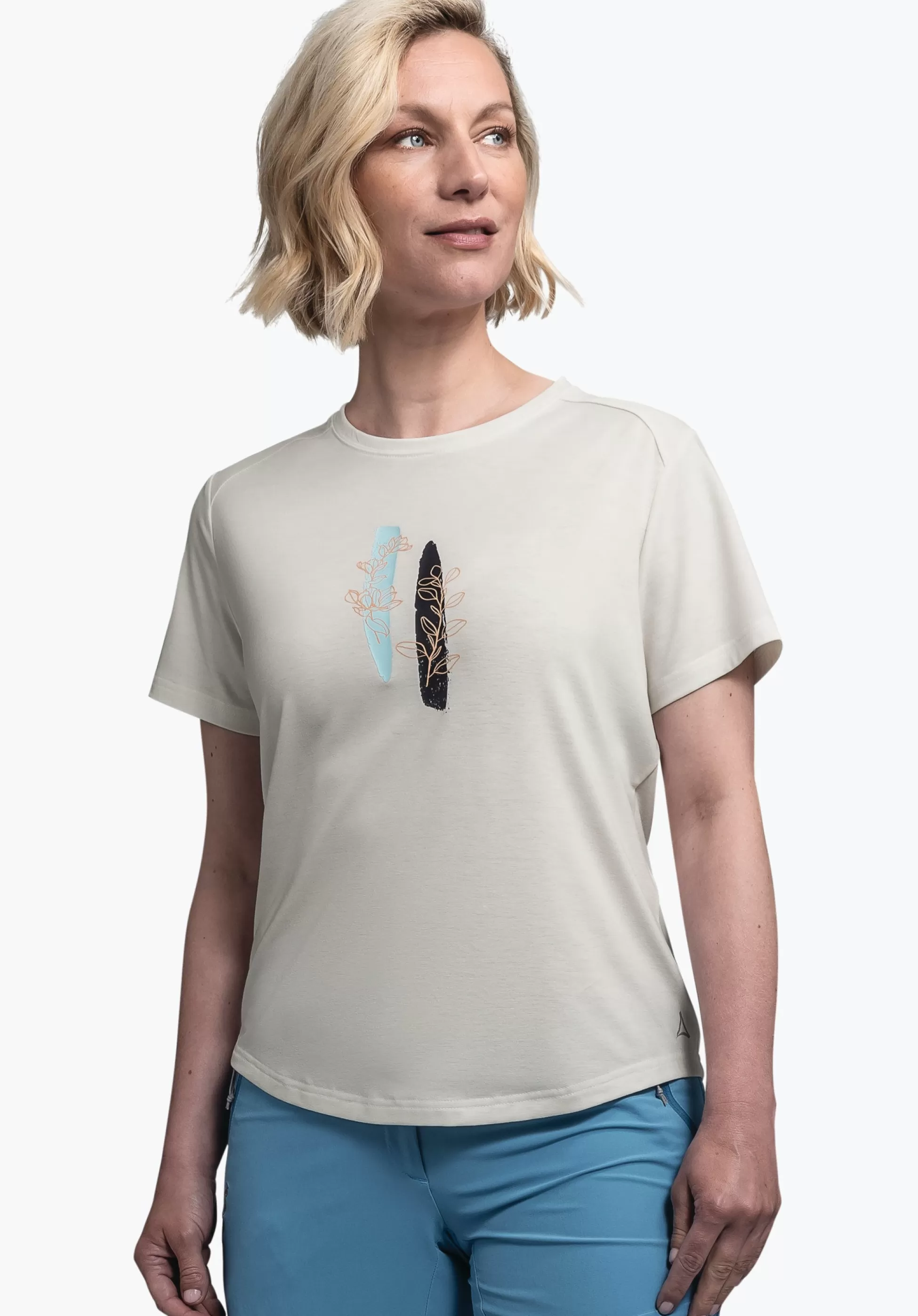 WOMEN SCHÖFFEL <Stylish & quick drying t-shirt weiß
