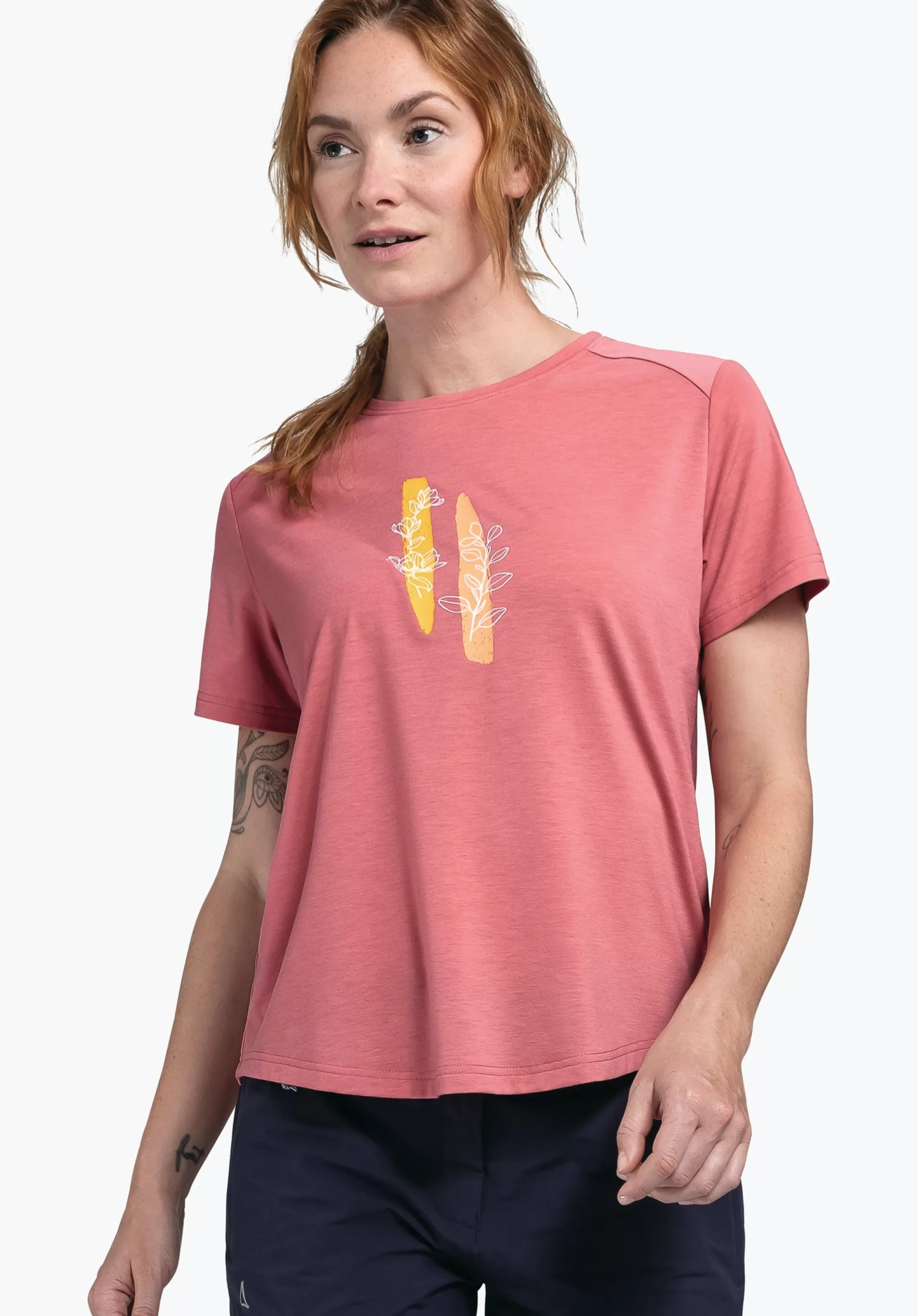 WOMEN SCHÖFFEL <Stylish & quick drying t-shirt weiß