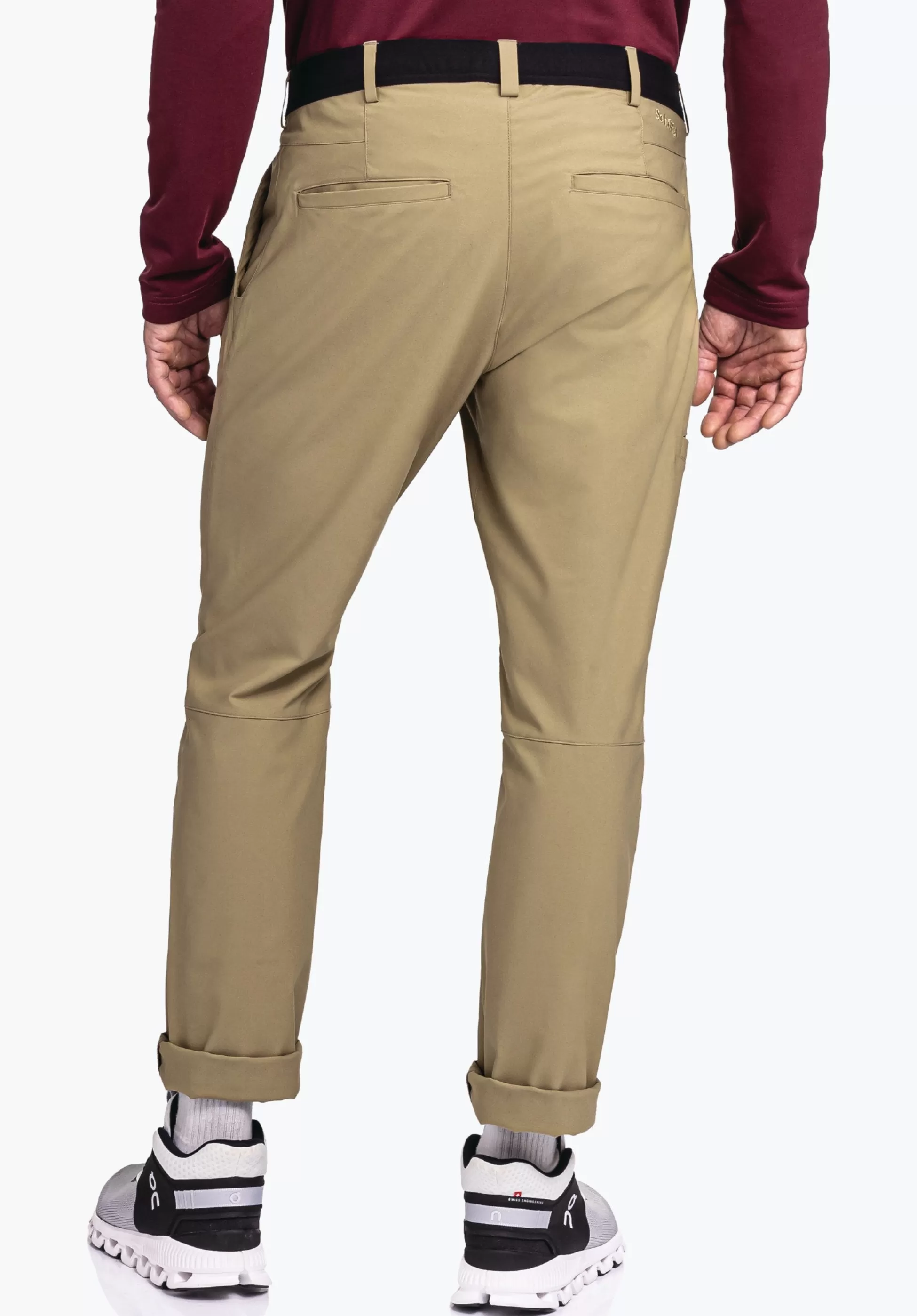 MEN SCHÖFFEL Travel/Leisure | Pants Long<Stylish and smart casual pants beige