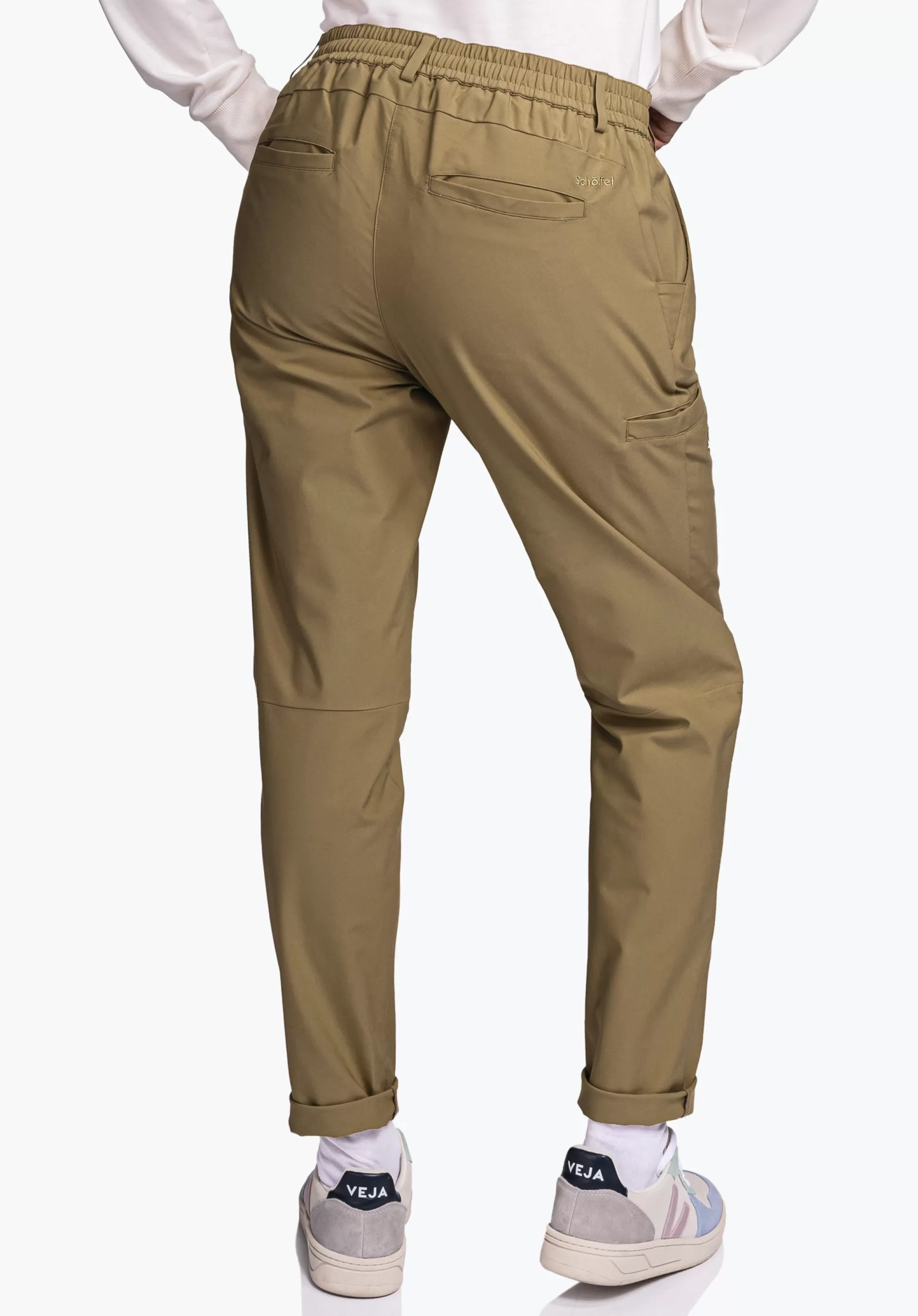 WOMEN SCHÖFFEL Travel/Leisure | Pants Long<Stylish and smart casual pants beige