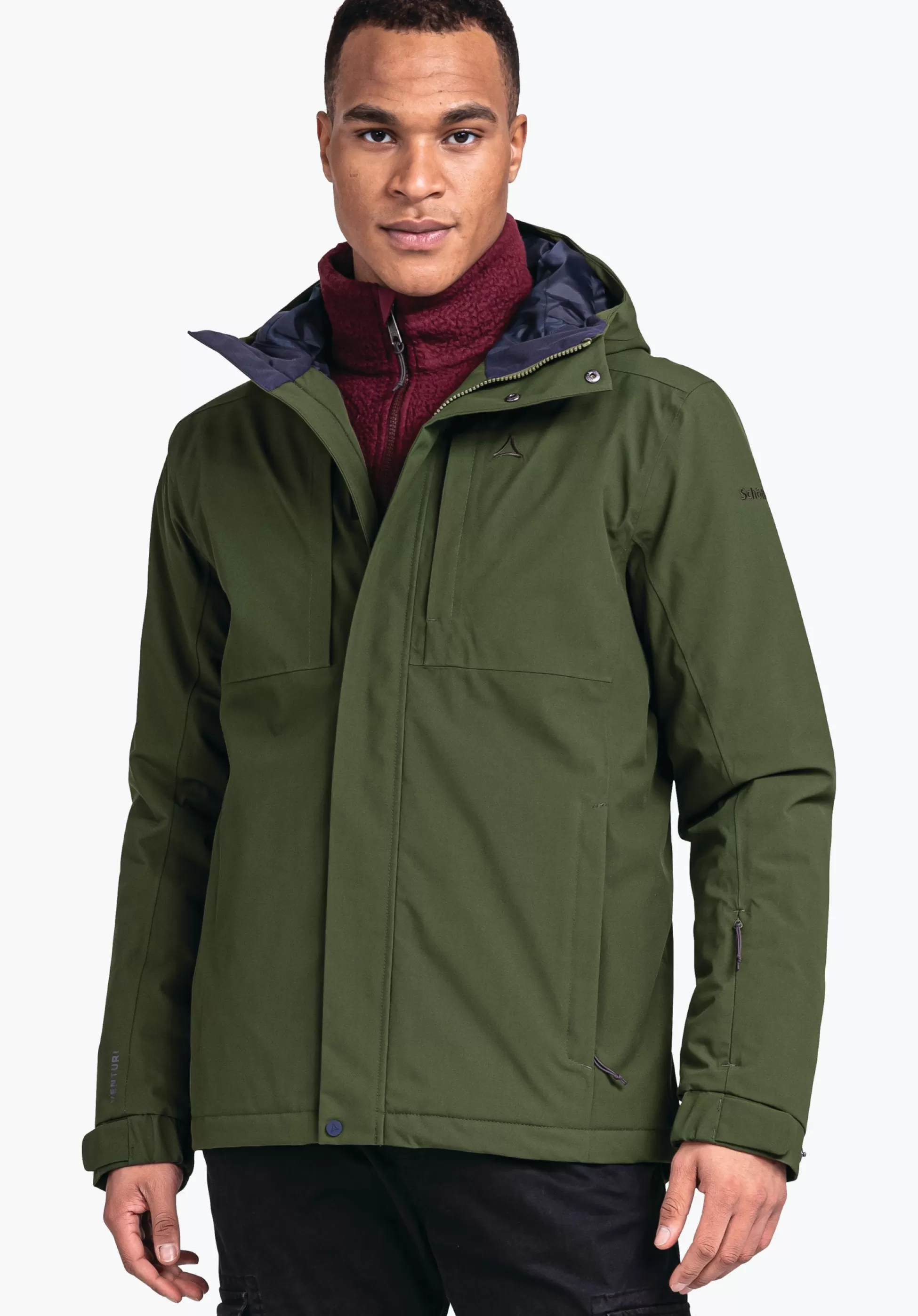 MEN SCHÖFFEL Travel/Leisure | Outdoor Jackets<Stylish and waterproof insulation jacket brown
