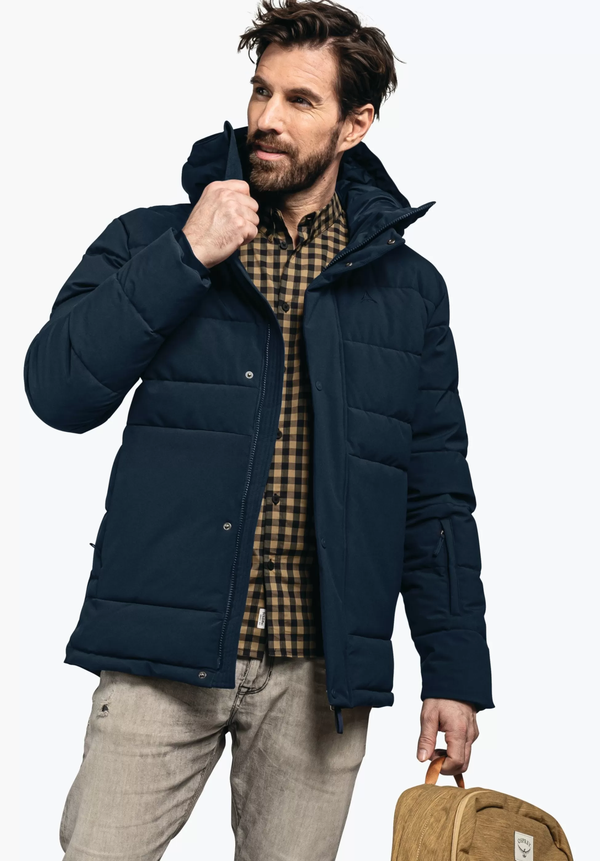 MEN SCHÖFFEL Travel/Leisure | Outdoor Jackets<Stylish jacket with recycled filling brown