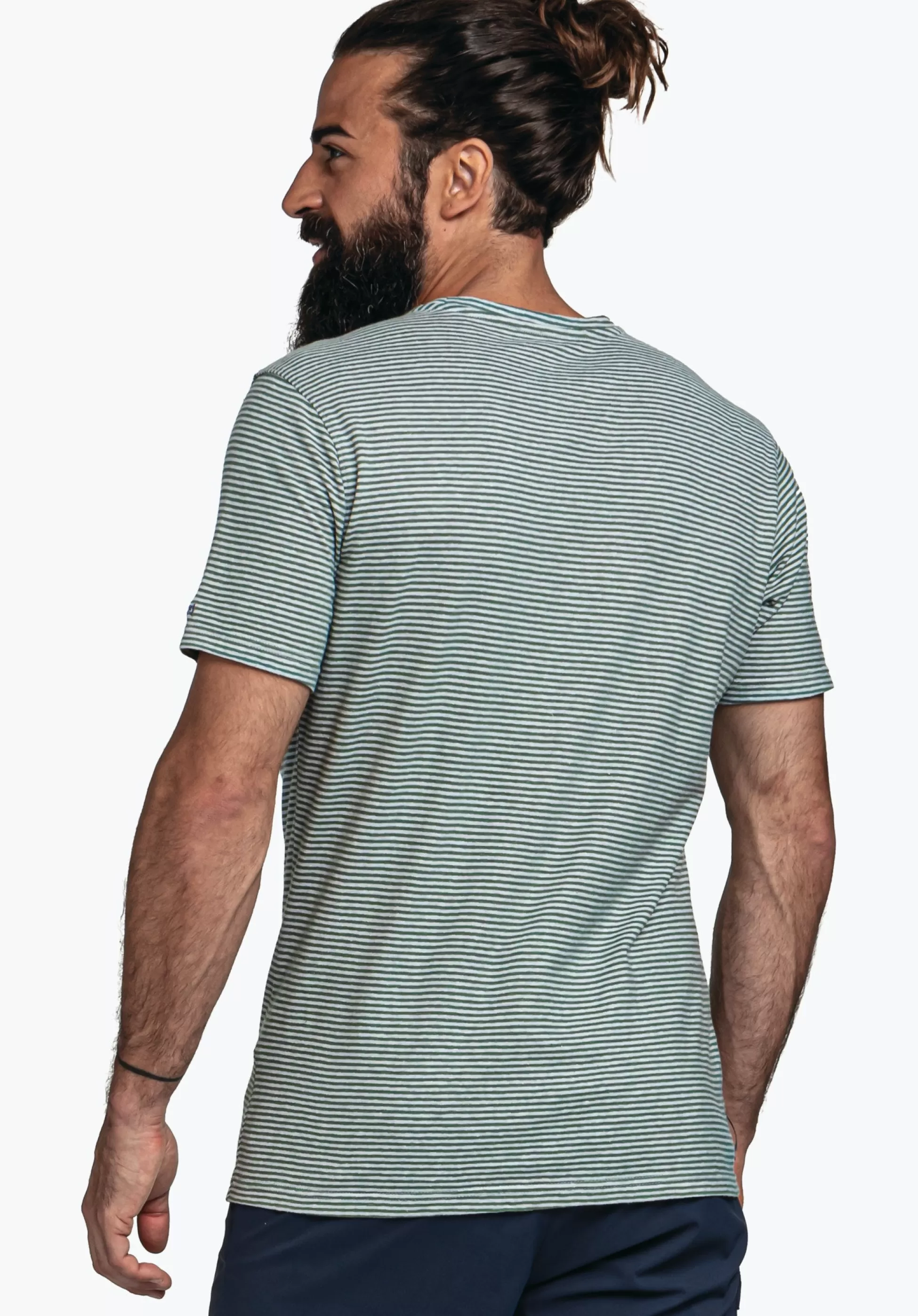MEN SCHÖFFEL Travel/Leisure<Stylish shirt made of hemp material mix green