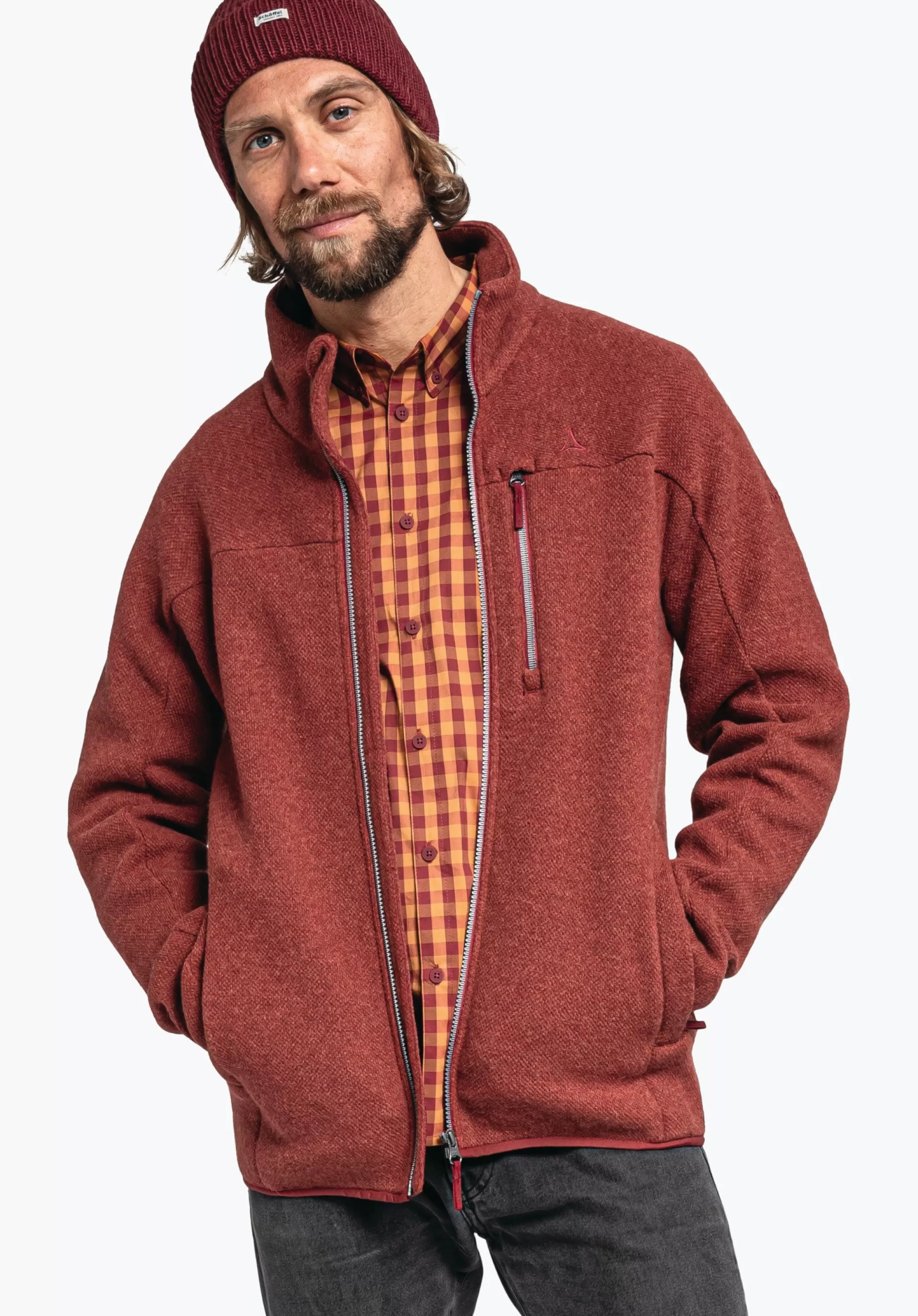 MEN SCHÖFFEL Travel/Leisure<Super warm fleece in natural fibres rot