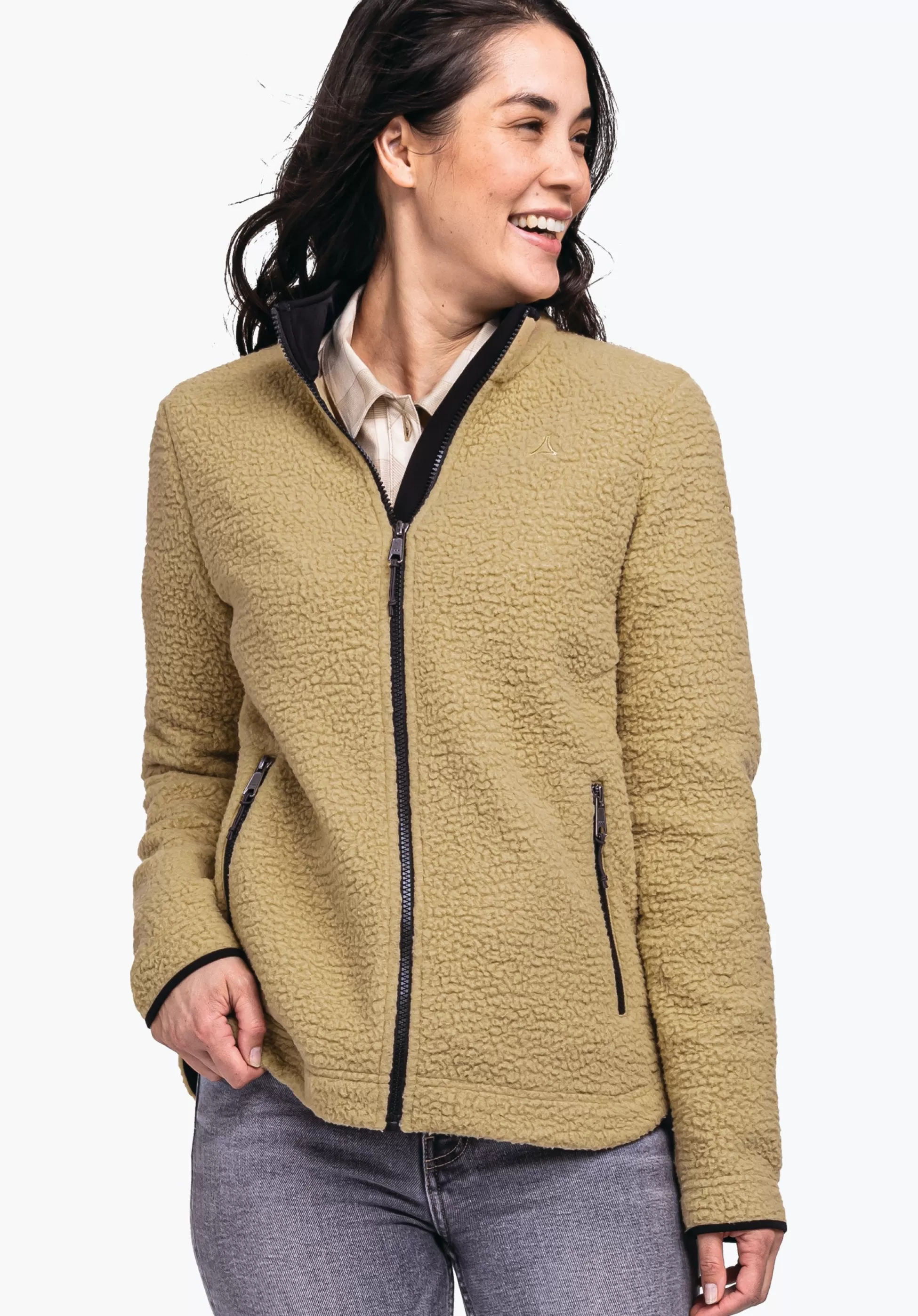 WOMEN SCHÖFFEL Travel/Leisure<Super warm recycled fleece jacket beige
