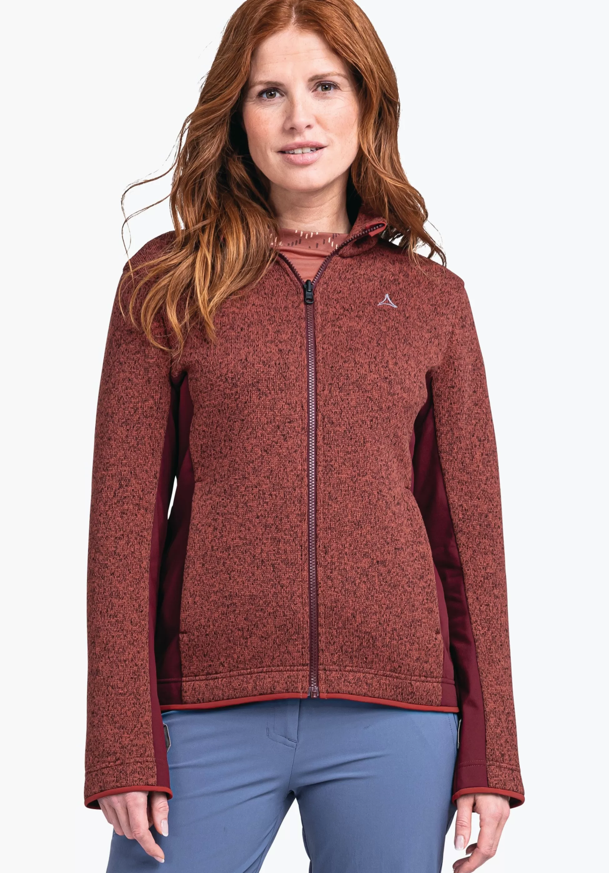 WOMEN SCHÖFFEL Trek & Hike<Sustainable & warm ZipIn! fleece jacket red