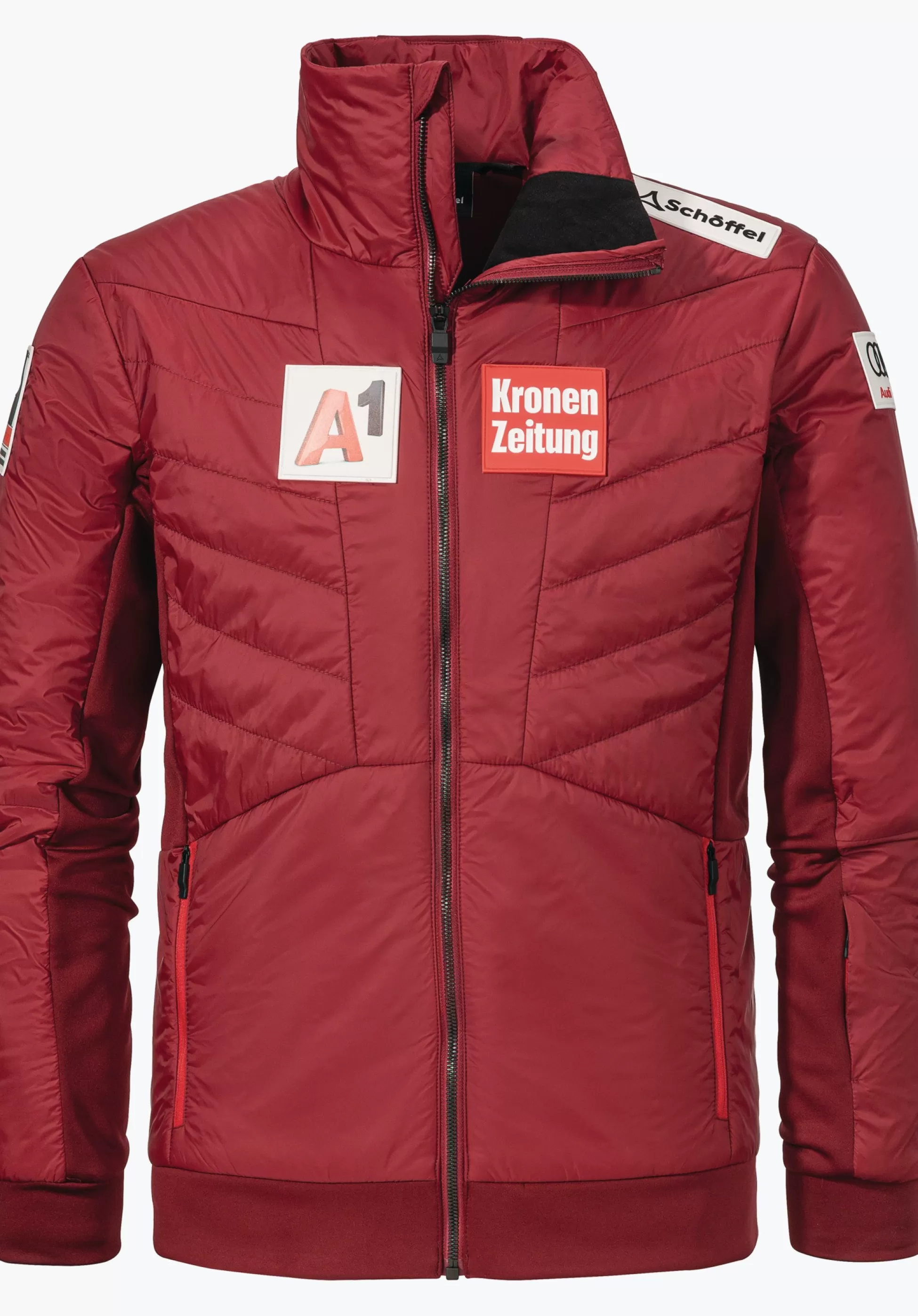 MEN SCHÖFFEL Skiing | Down- / Thermojacket<ÖSV style insulation jacket red