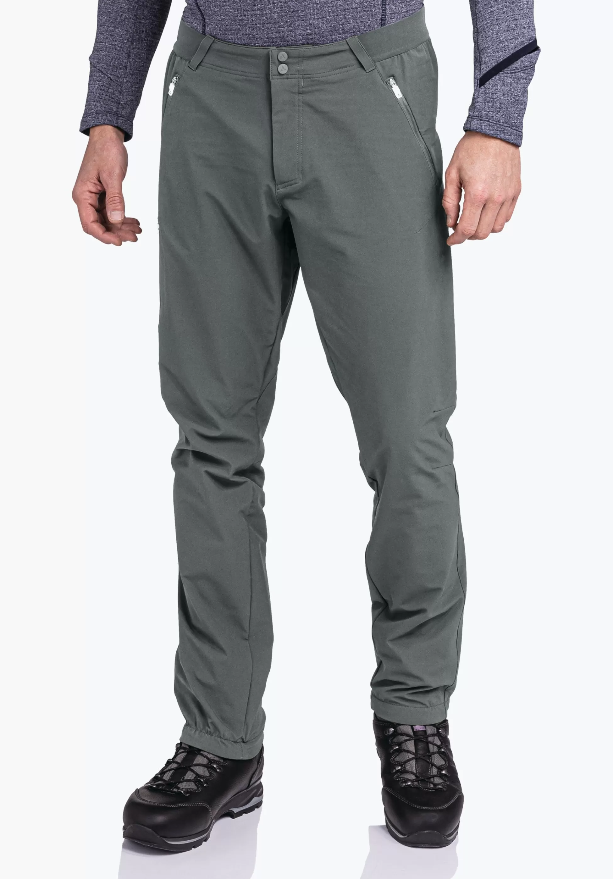 MEN SCHÖFFEL Pants Long<Technical and warming hiking pants green