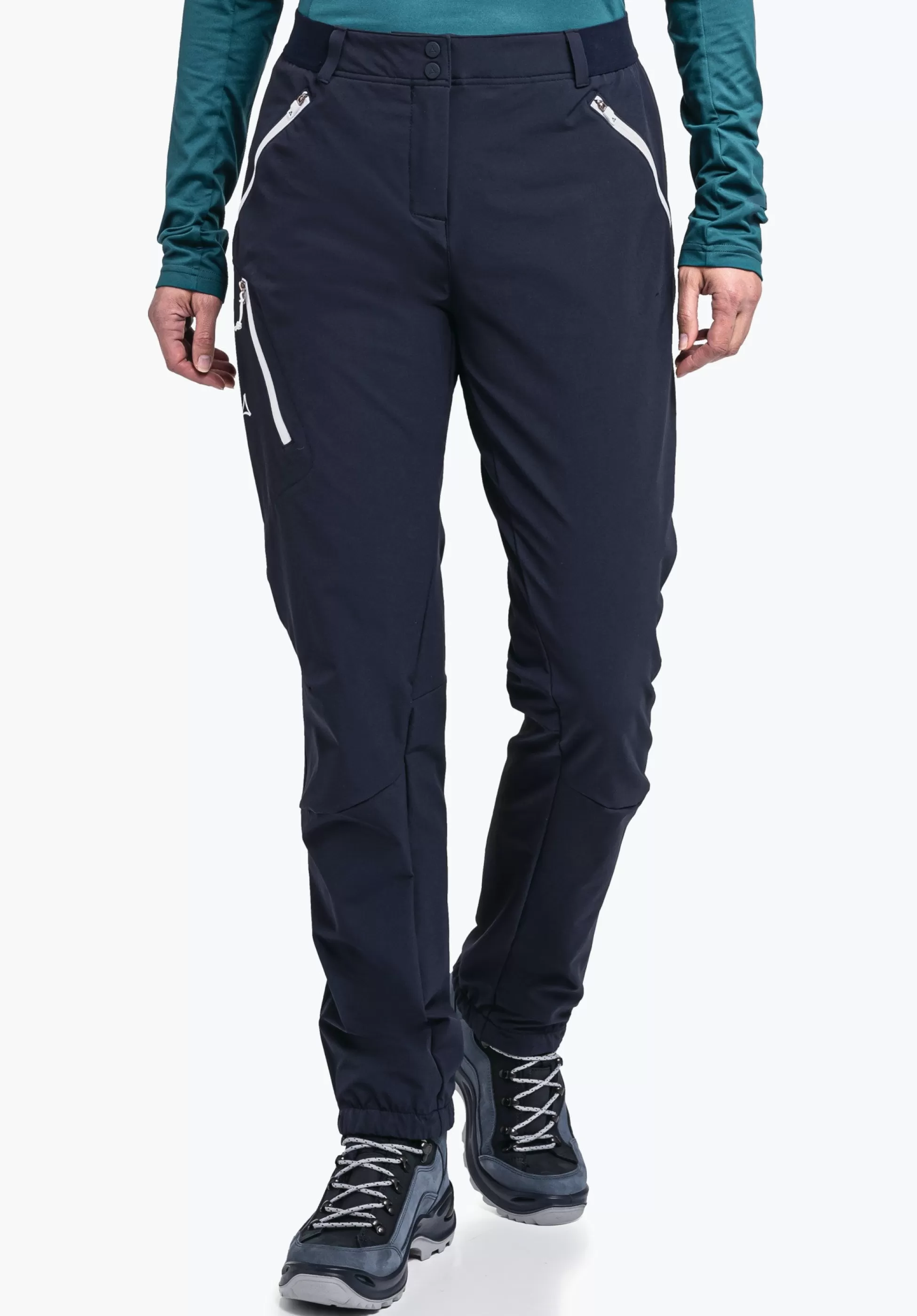 WOMEN SCHÖFFEL Pants Long<Technical and warming hiking pants green