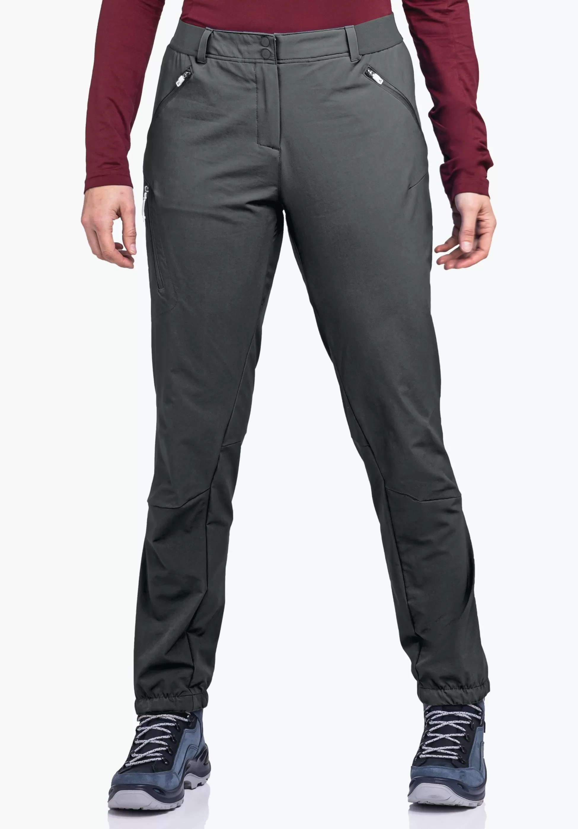 WOMEN SCHÖFFEL Pants Long<Technical and warming hiking pants green