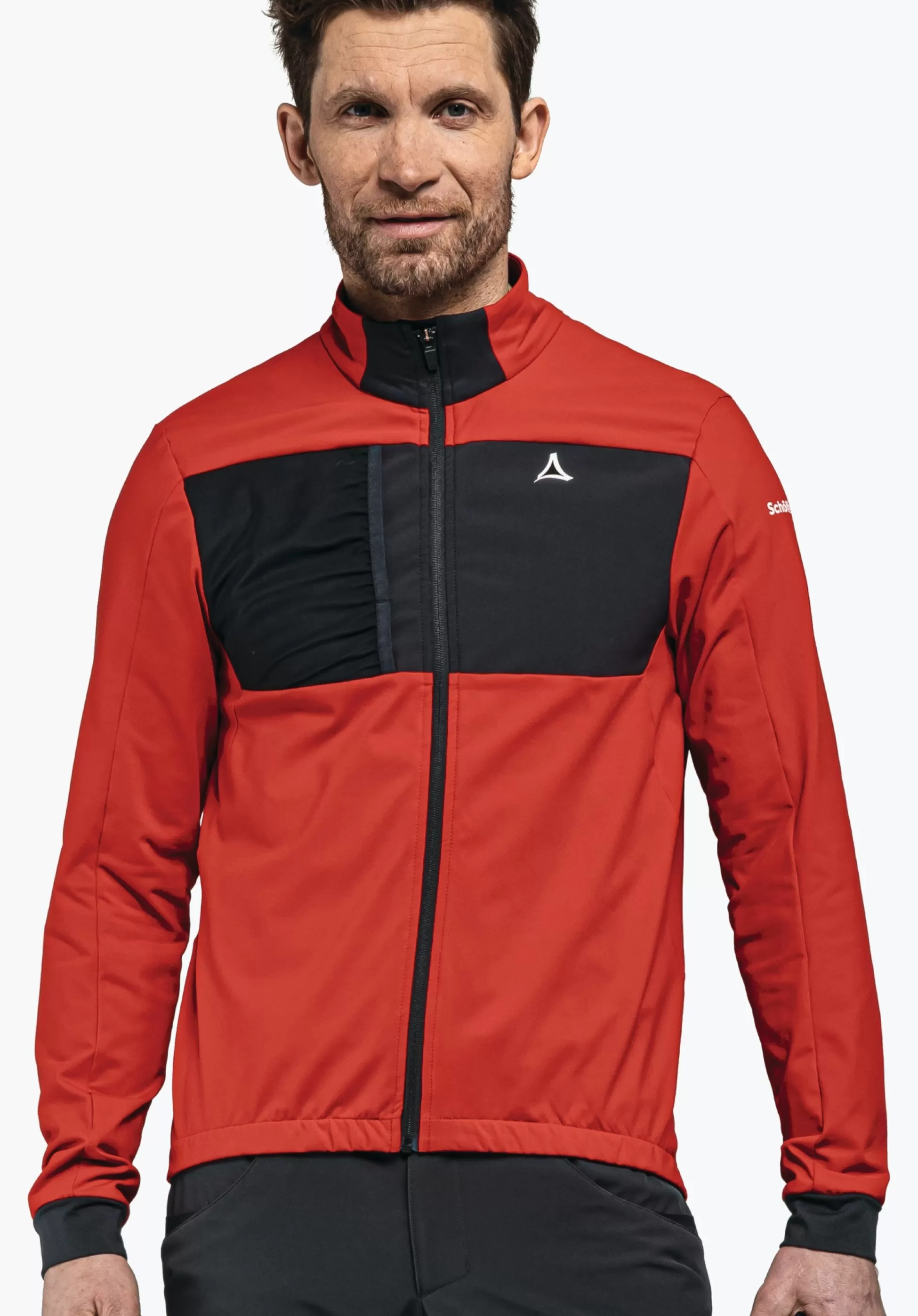 MEN SCHÖFFEL Bike<Technical bike fleece in material mix rot