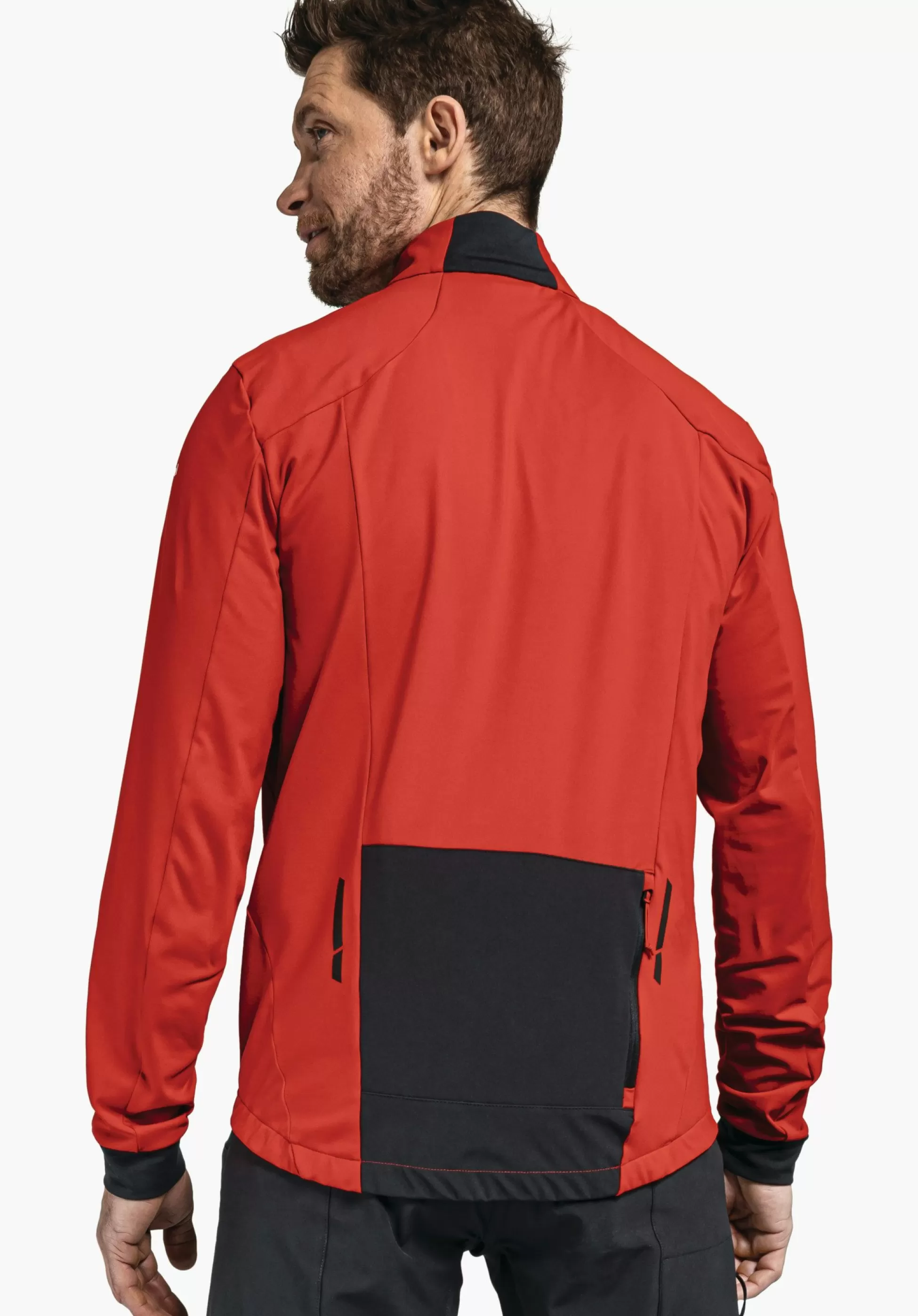 MEN SCHÖFFEL Bike<Technical bike fleece in material mix rot