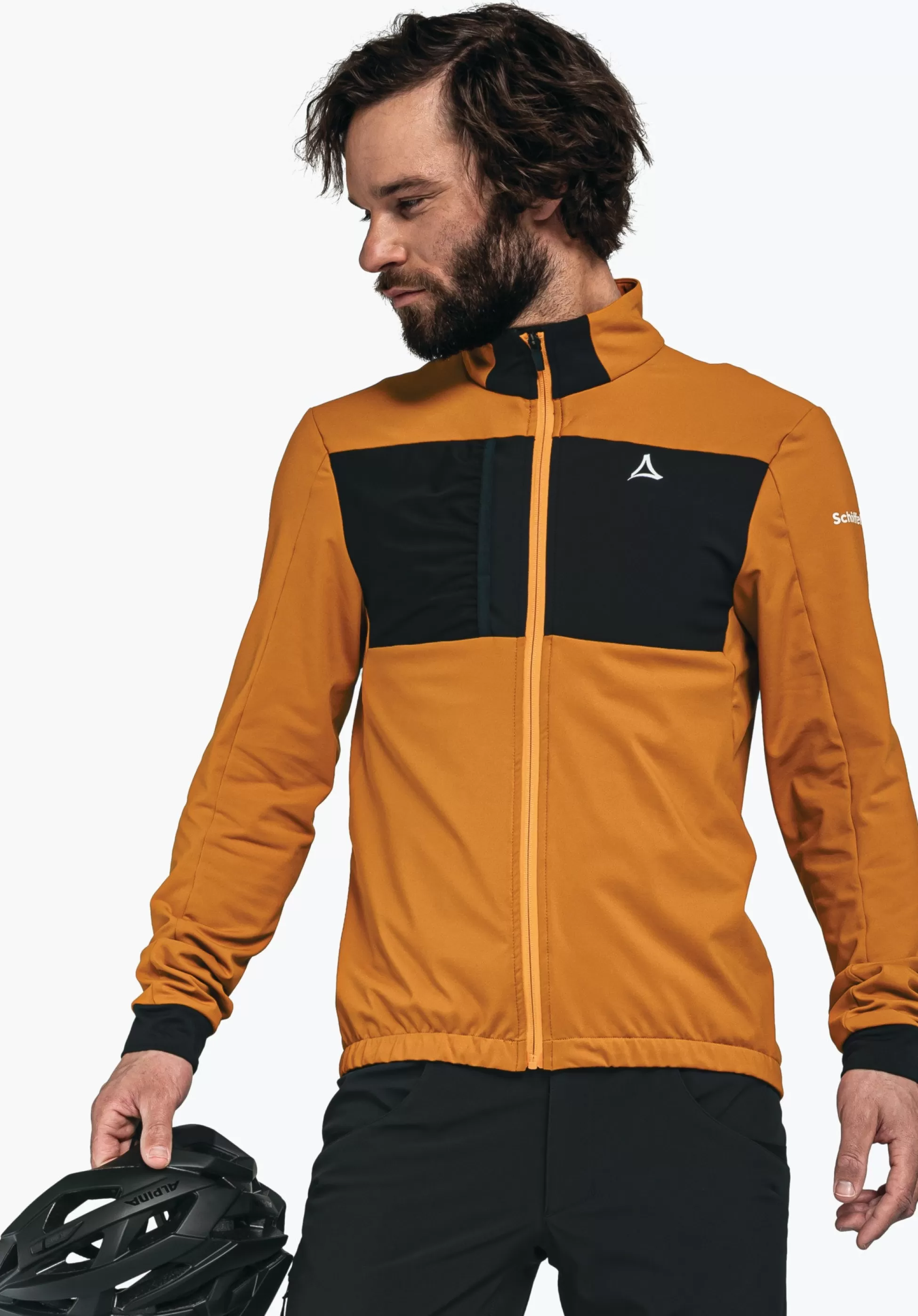 MEN SCHÖFFEL Bike<Technical bike fleece in material mix rot