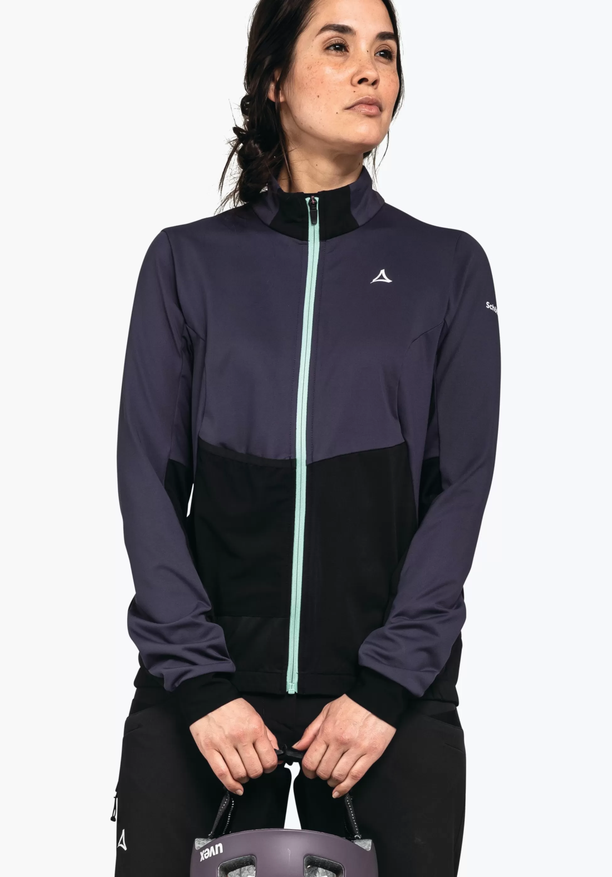 WOMEN SCHÖFFEL Bike<Technical bike fleece in material mix purple
