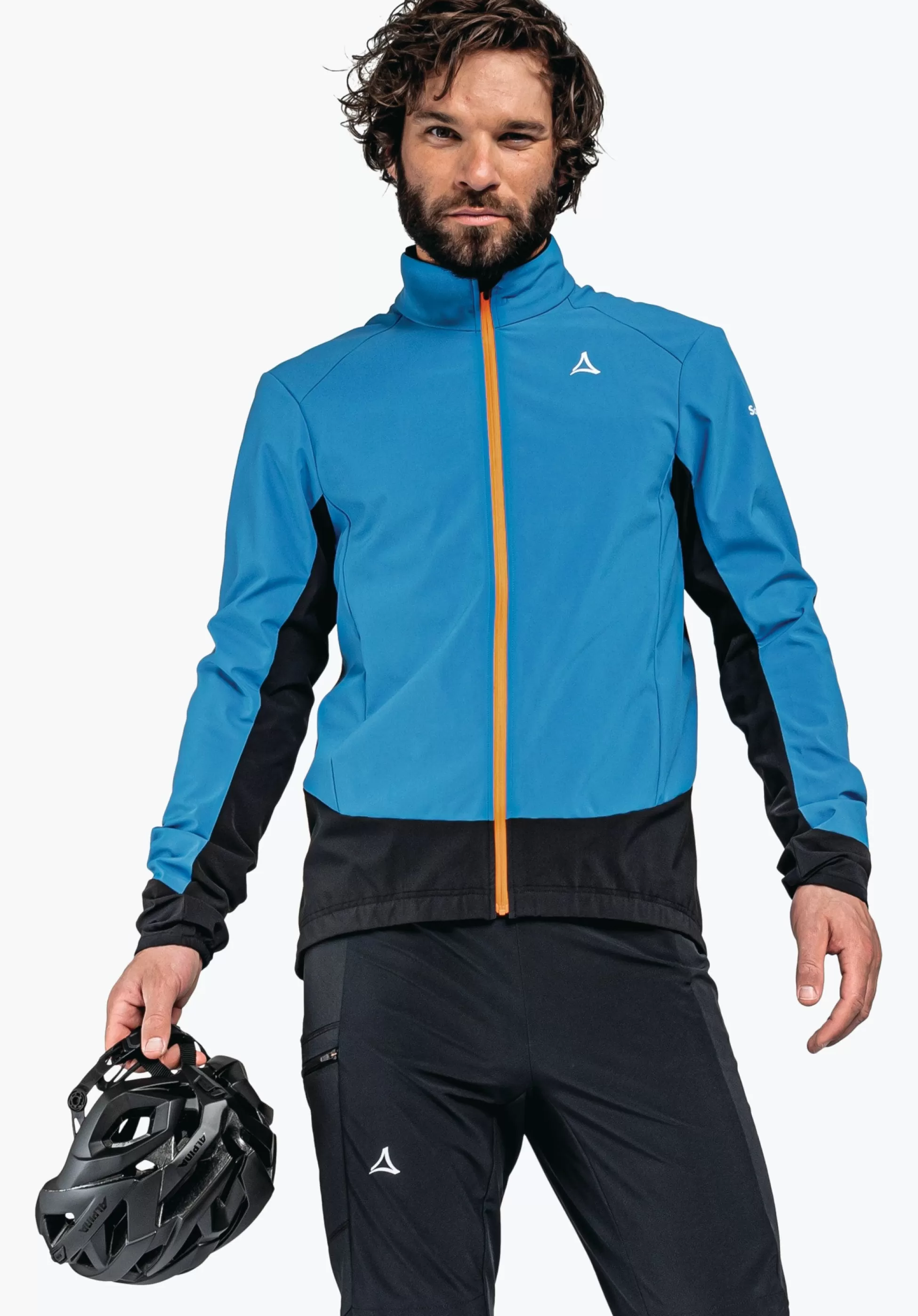MEN SCHÖFFEL Bike<Technical bike softshell hybrid jacket orange