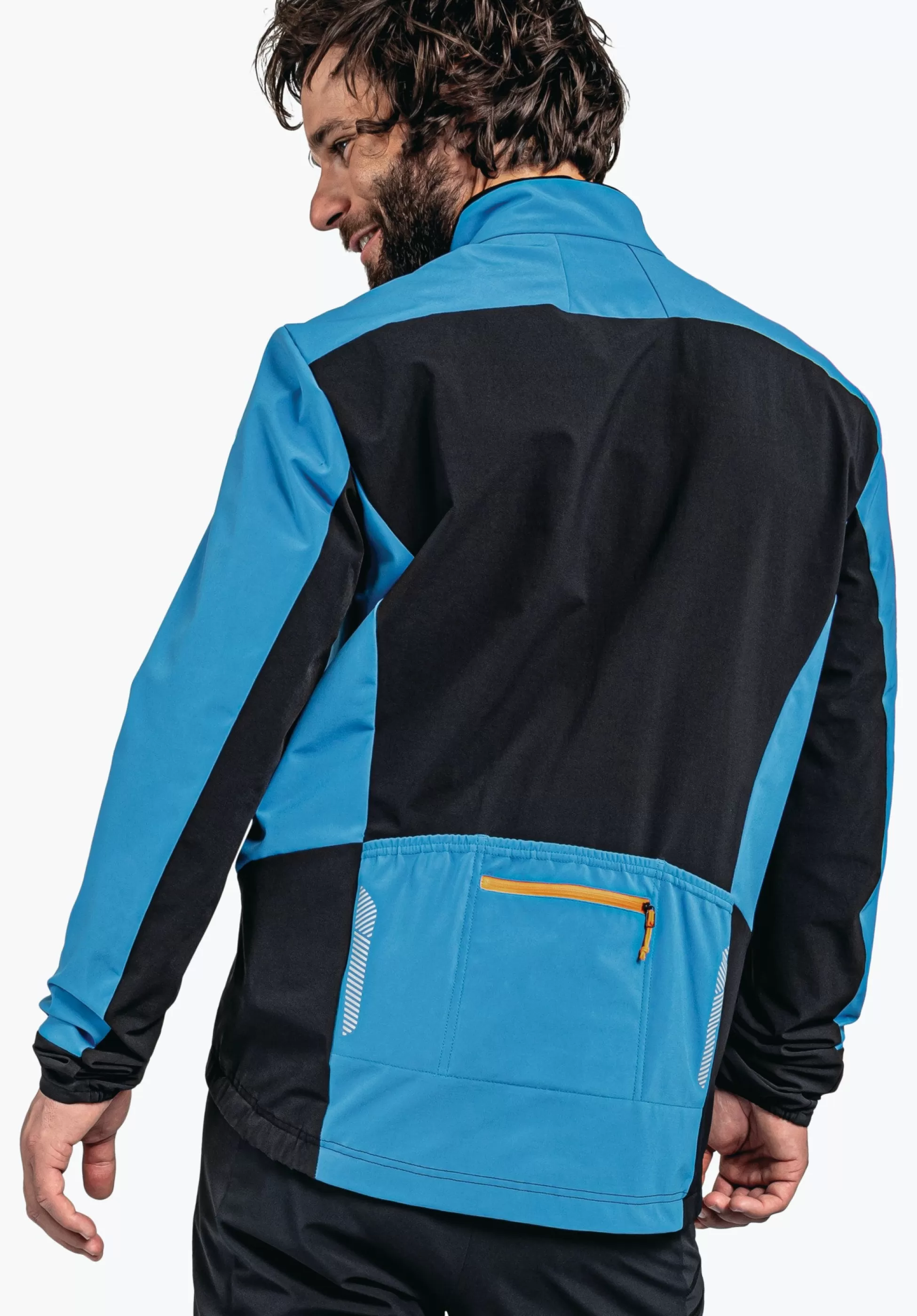 MEN SCHÖFFEL Bike<Technical bike softshell hybrid jacket orange