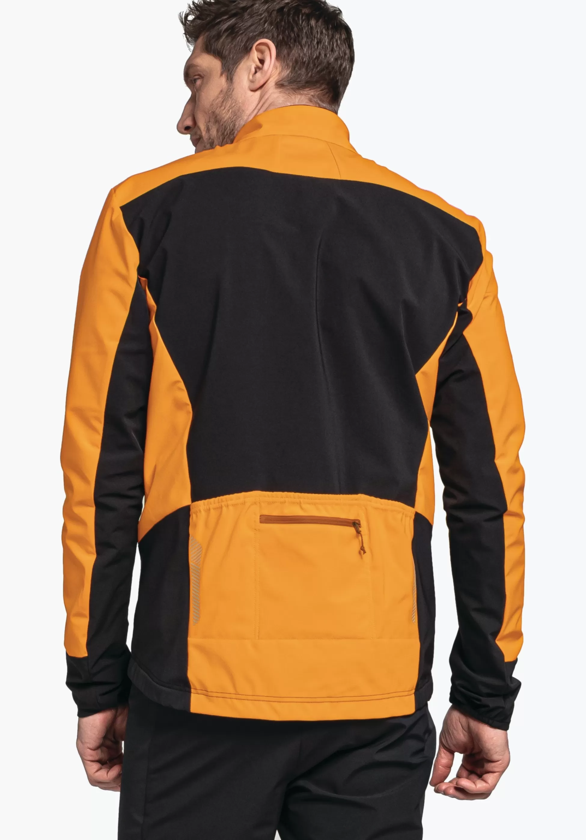 MEN SCHÖFFEL Bike<Technical bike softshell hybrid jacket orange