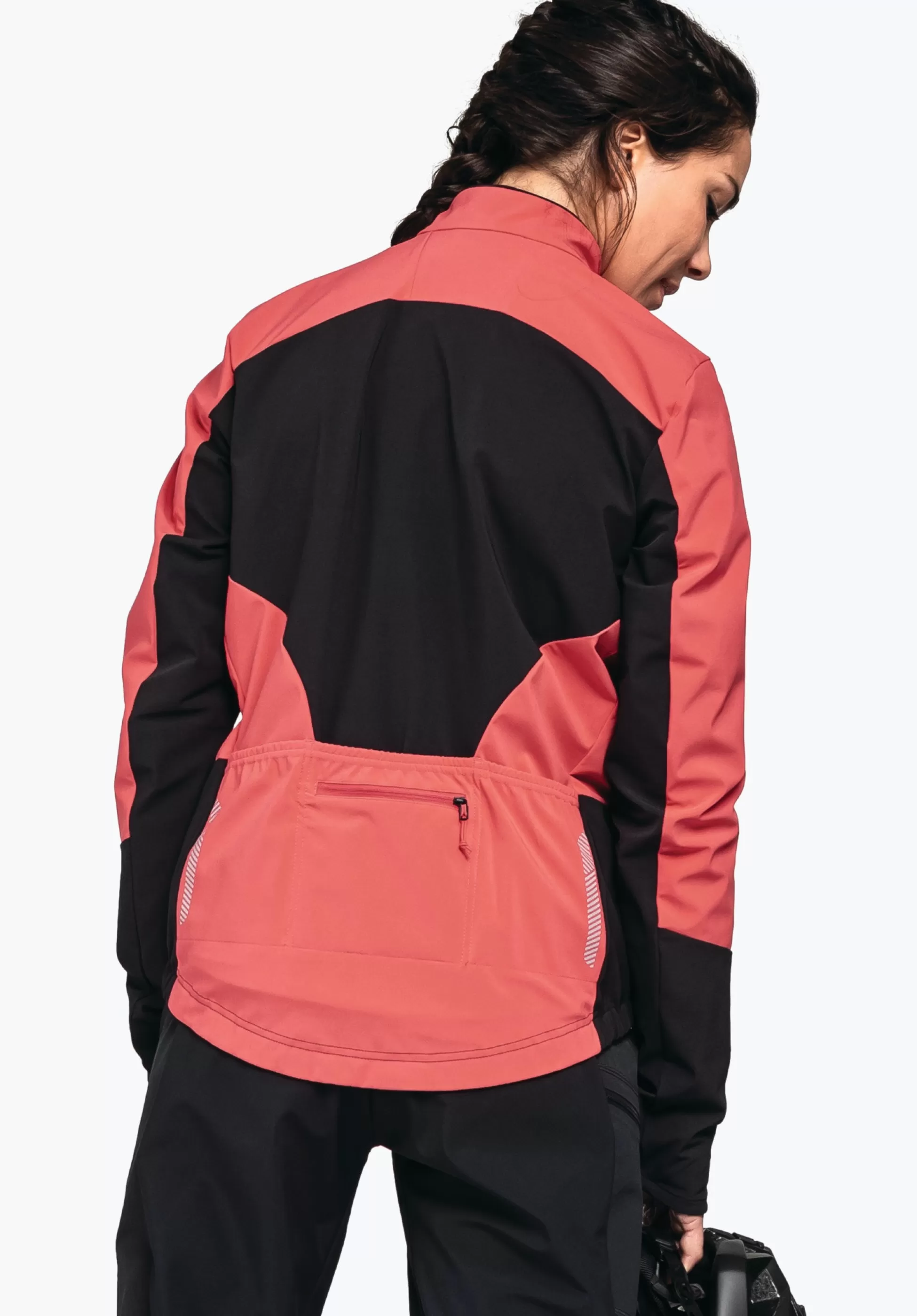 WOMEN SCHÖFFEL Bike<Technical bike softshell hybrid jacket rot