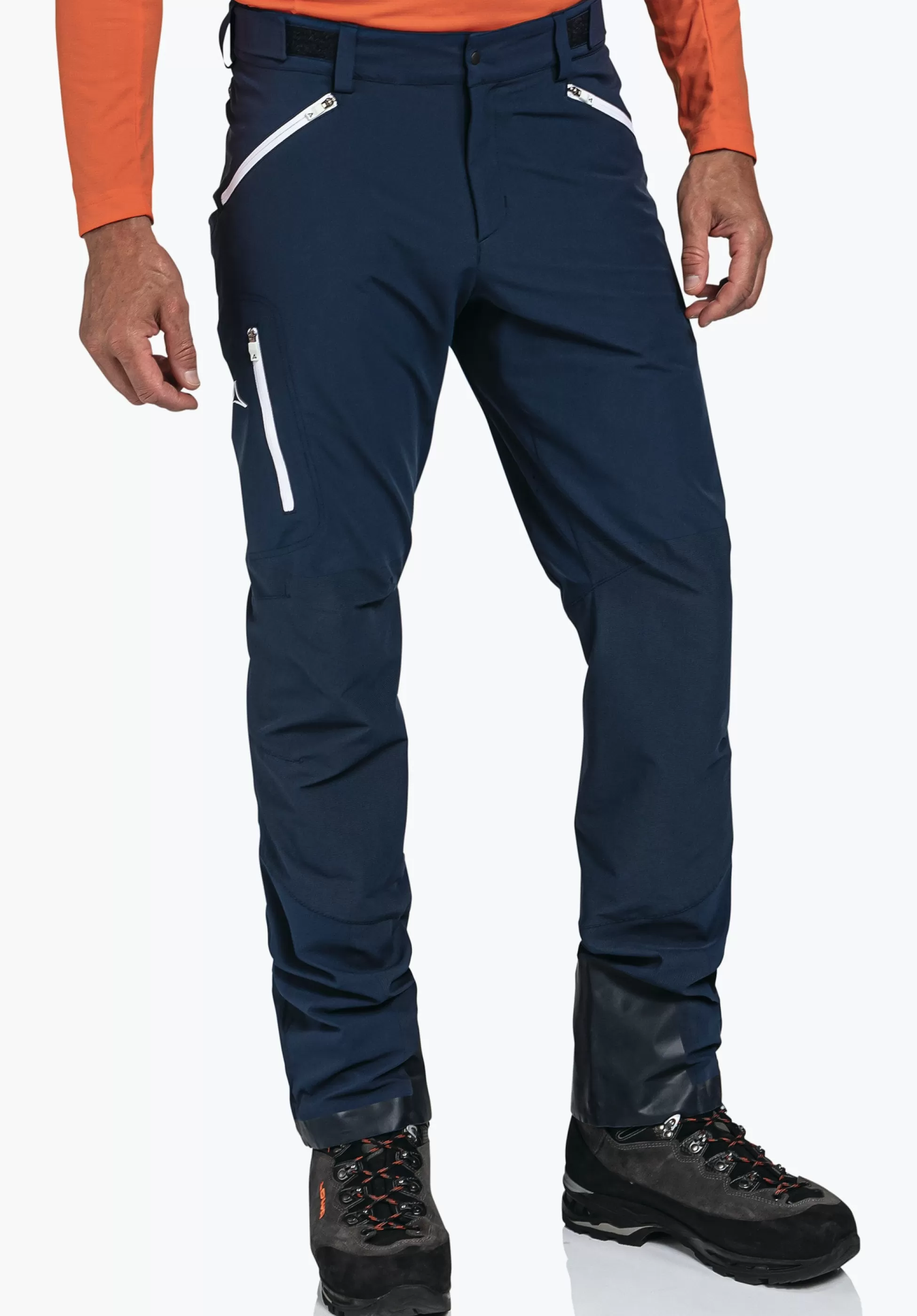 MEN SCHÖFFEL Mountaineering | Pants Long<Technical pants with material reinforcements blue