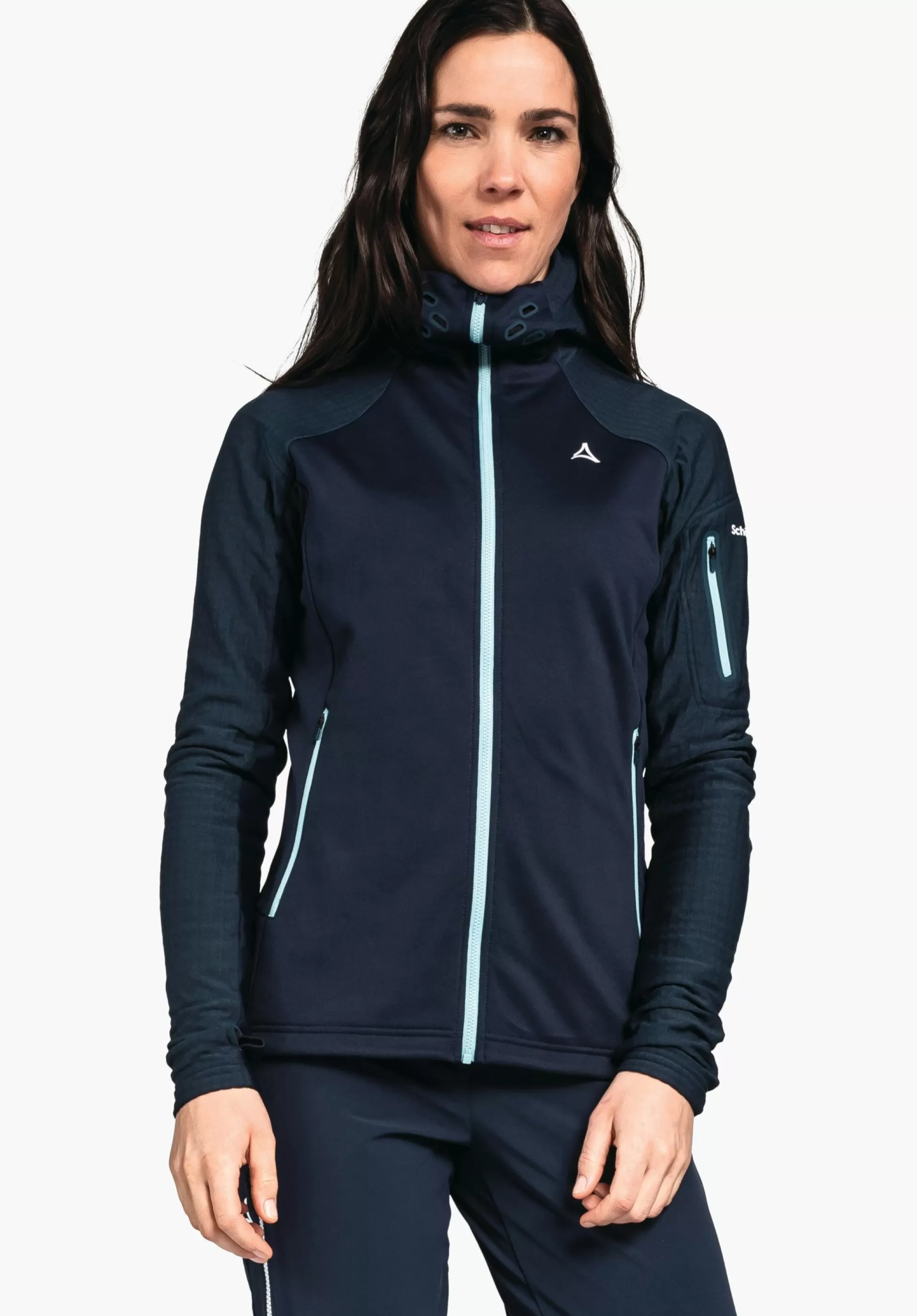 WOMEN SCHÖFFEL Ski Tour | Mountaineering<Technical sporty fleece hoody red