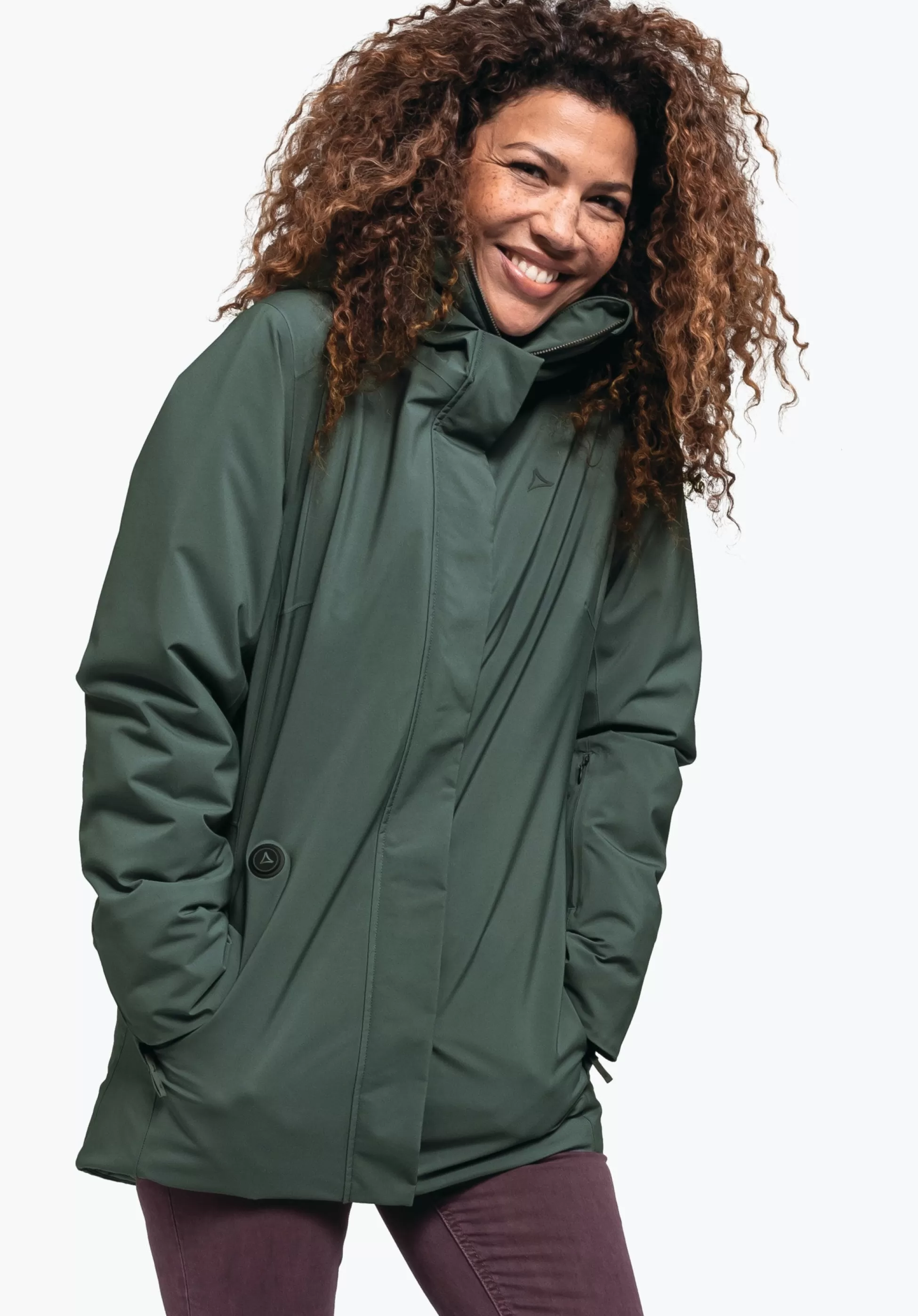 WOMEN SCHÖFFEL Travel/Leisure | Outdoor Jackets<Trendy parka, warms at a touch green