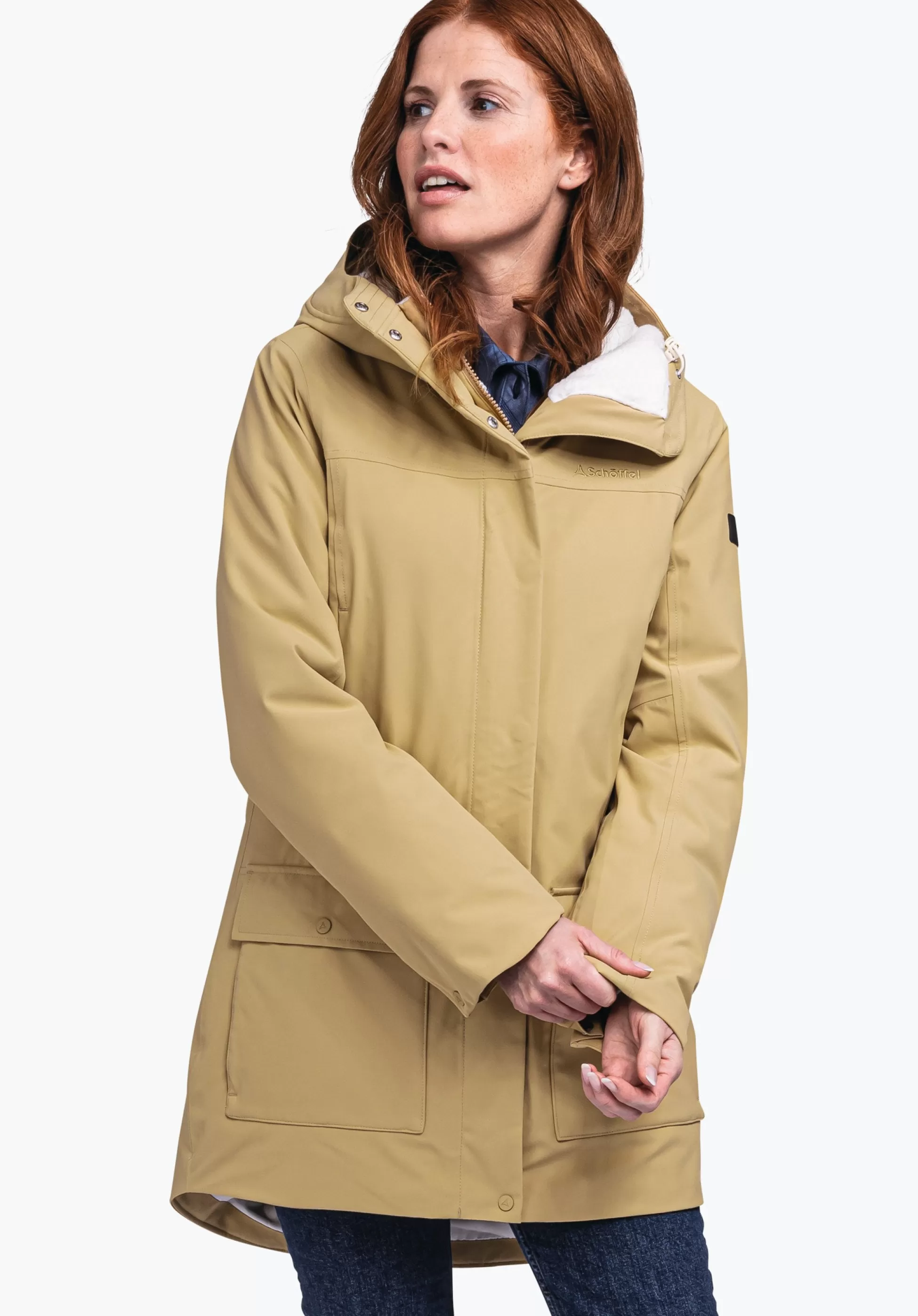 WOMEN SCHÖFFEL Travel/Leisure | Parka / Coat<Urban winter parka for wet and cold days red