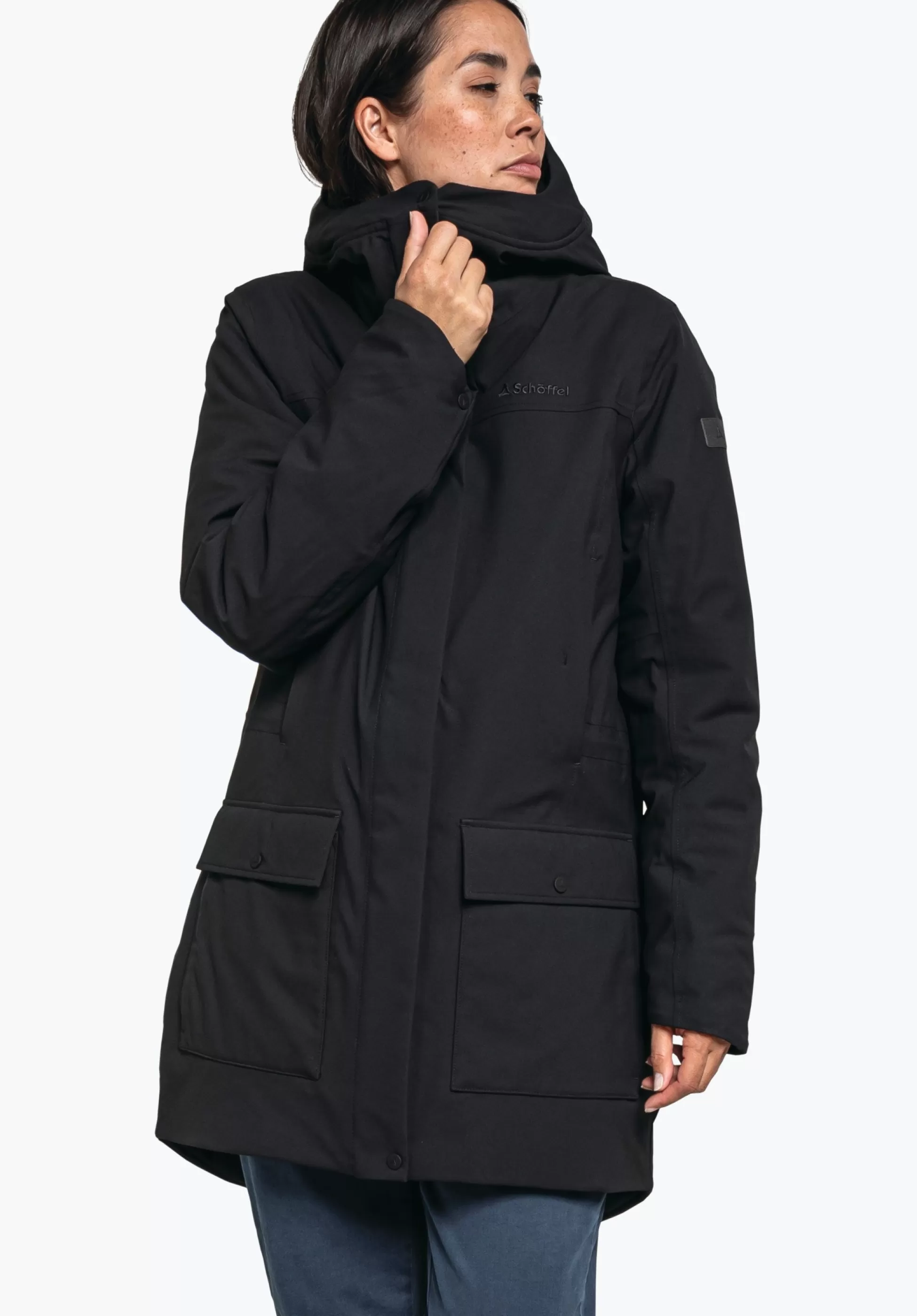 WOMEN SCHÖFFEL Parka / Coat | Travel/Leisure<Urban winter parka for wet and cold days red