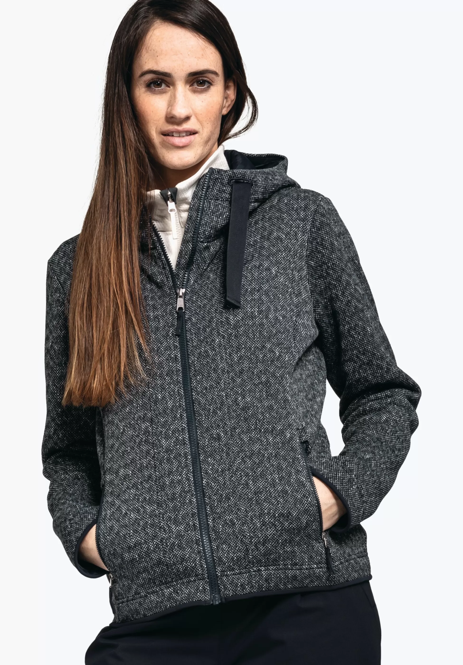 WOMEN SCHÖFFEL Travel/Leisure<Very warm fleece-mix hoody red