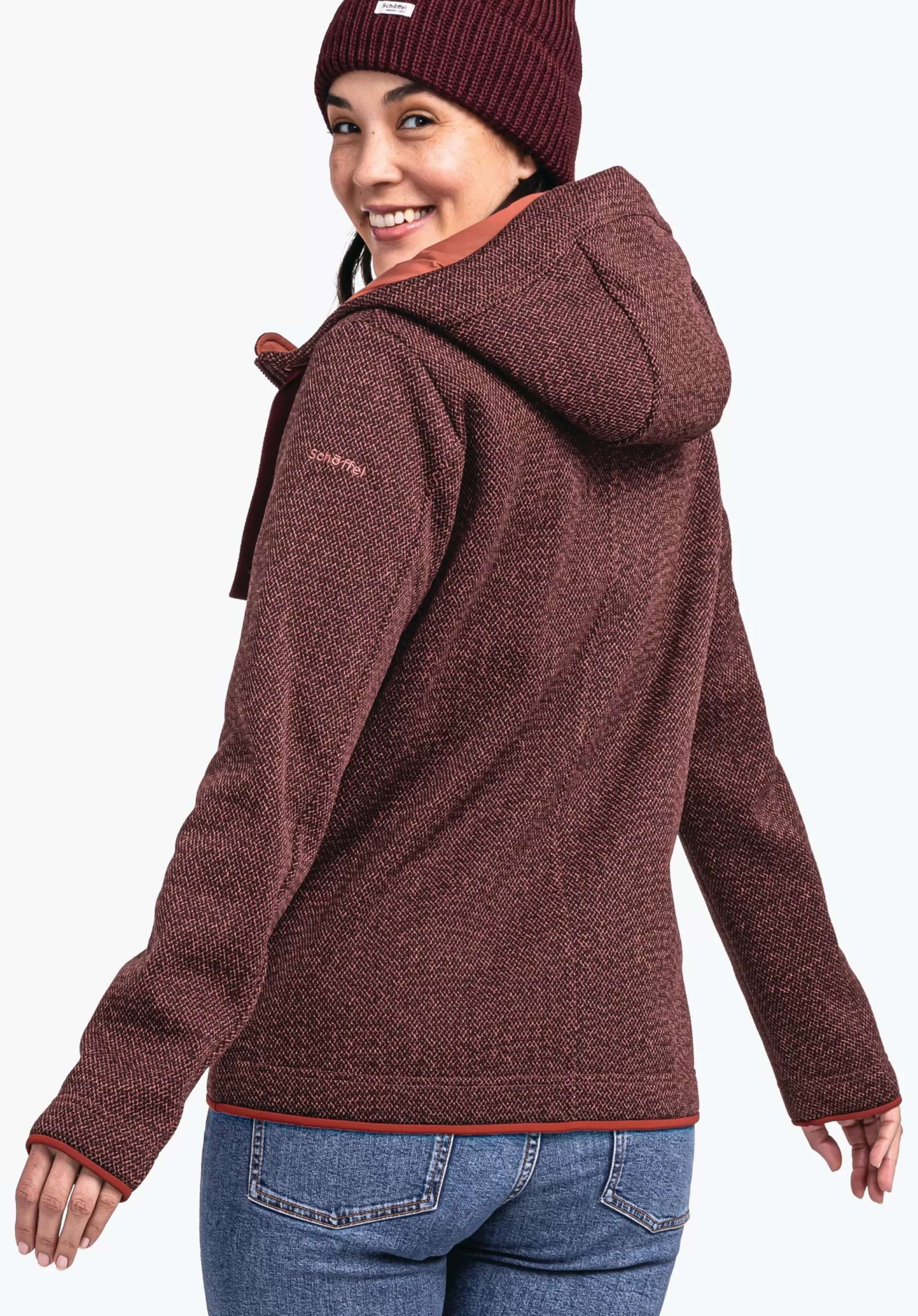 WOMEN SCHÖFFEL Travel/Leisure<Very warm fleece-mix hoody red