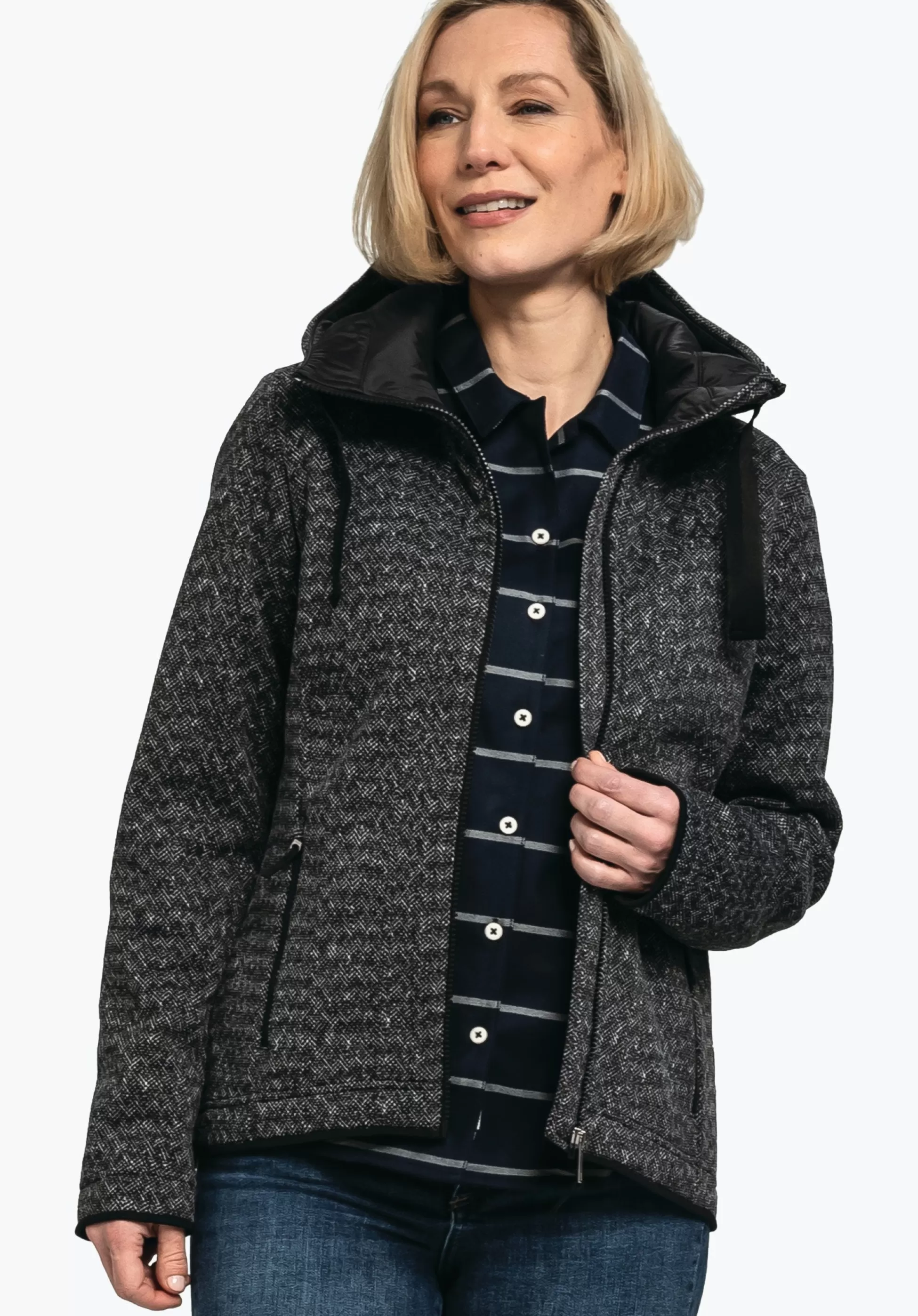 WOMEN SCHÖFFEL Travel/Leisure<Very warm fleece-mix hoody red