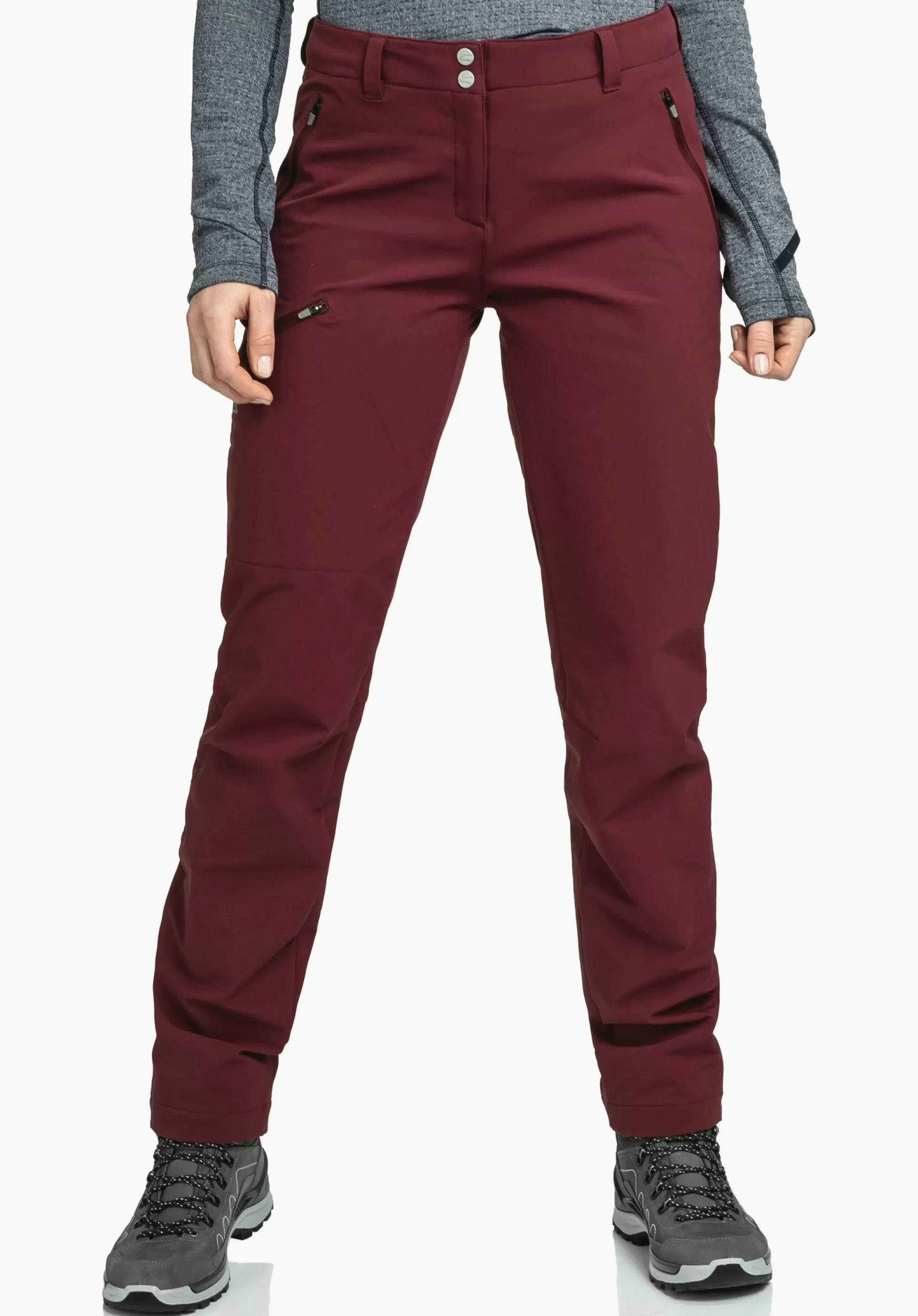 WOMEN SCHÖFFEL Trek & Hike | Pants Long<Warm & sporty hiking pants red