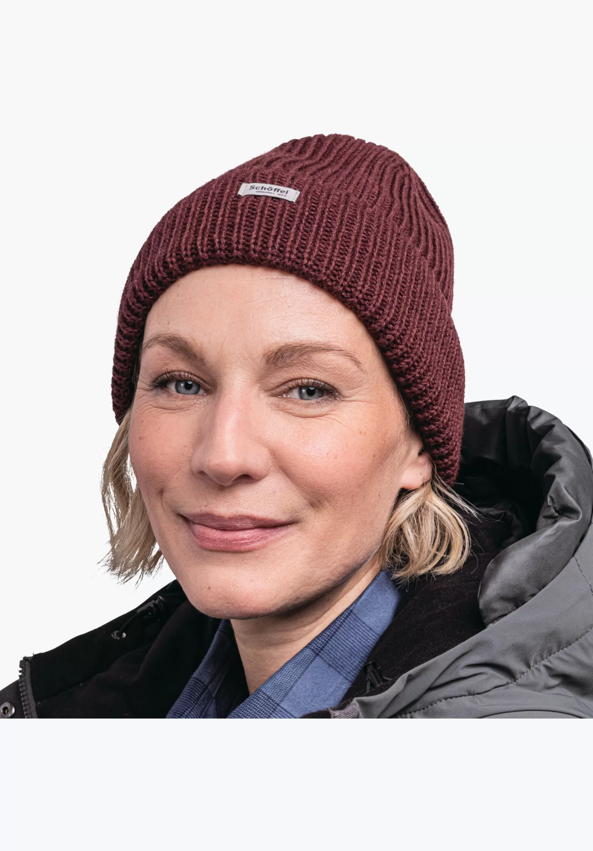 MEN SCHÖFFEL Travel/Leisure<Warm knitted hat with a fleece headband red