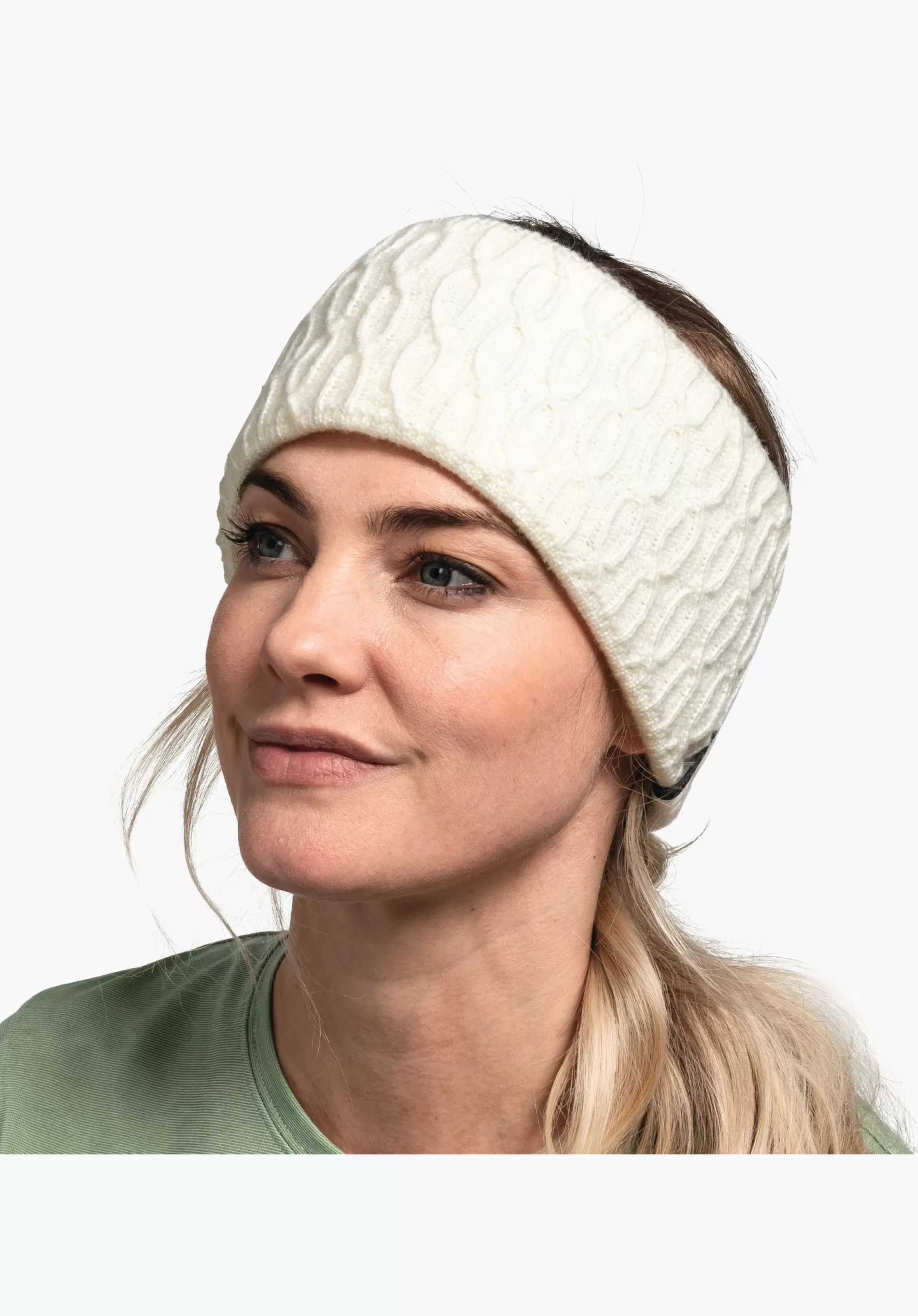 MEN SCHÖFFEL <Warm, lightweight knitted headband white