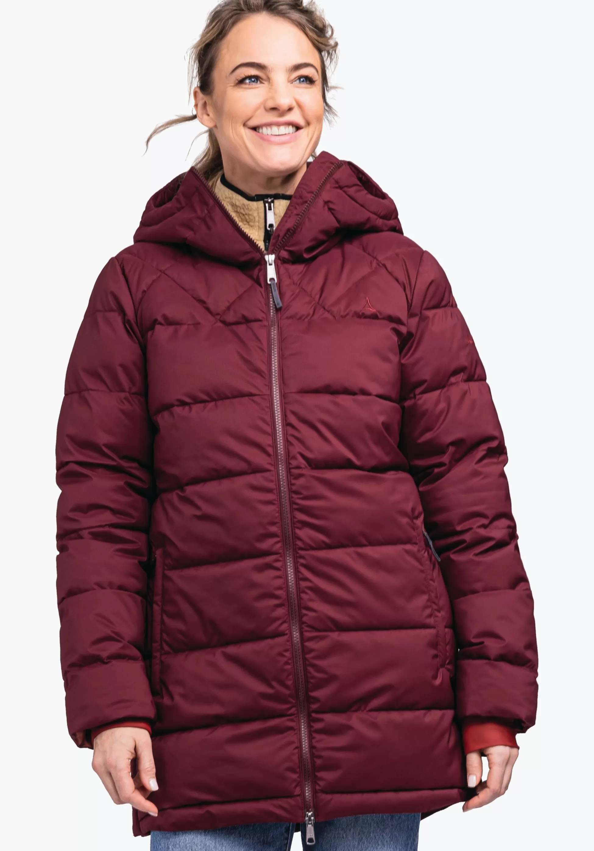 WOMEN SCHÖFFEL Travel/Leisure | Parka / Coat<Warm parka with recycled padding red