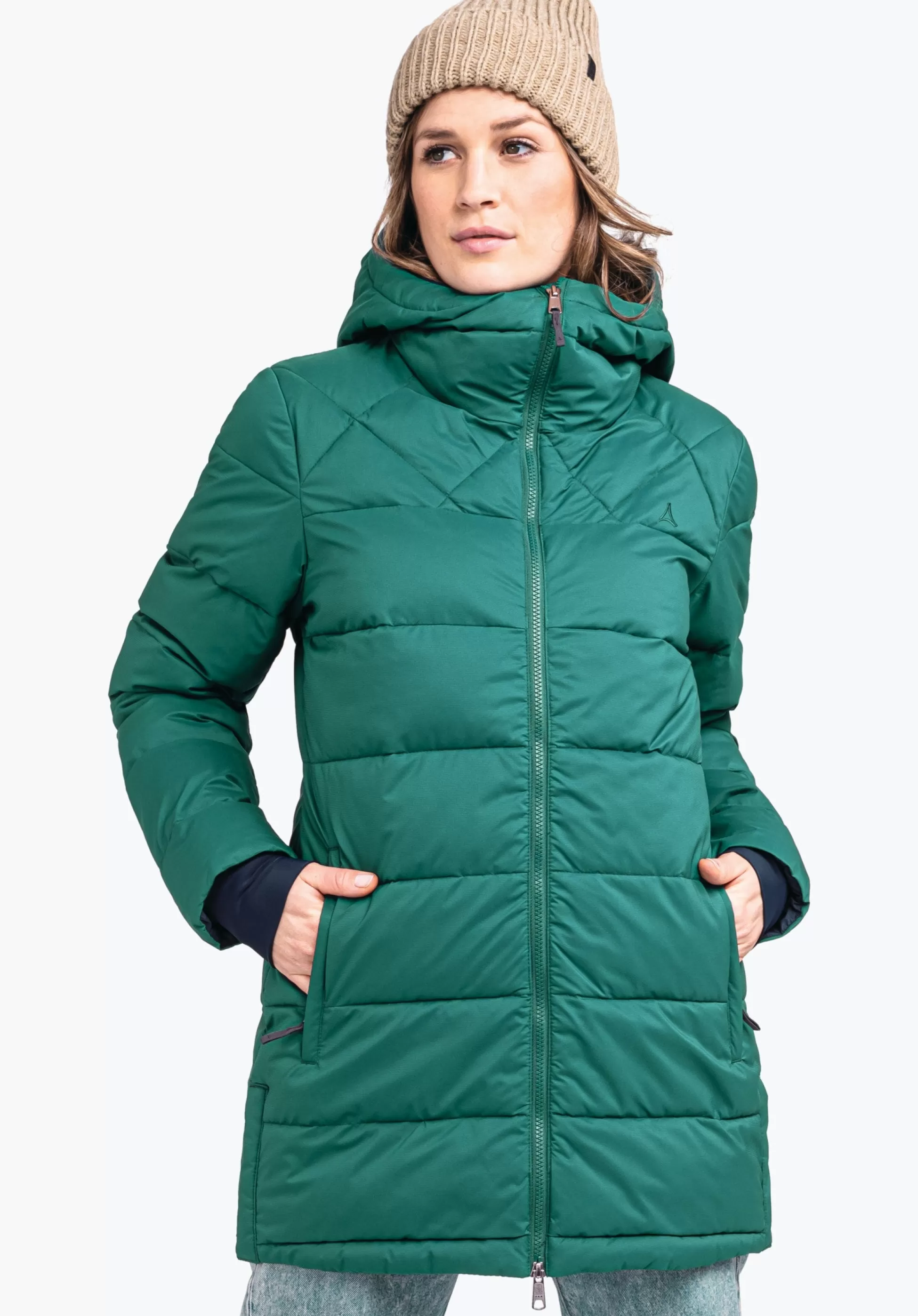 WOMEN SCHÖFFEL Travel/Leisure | Parka / Coat<Warm parka with recycled padding red