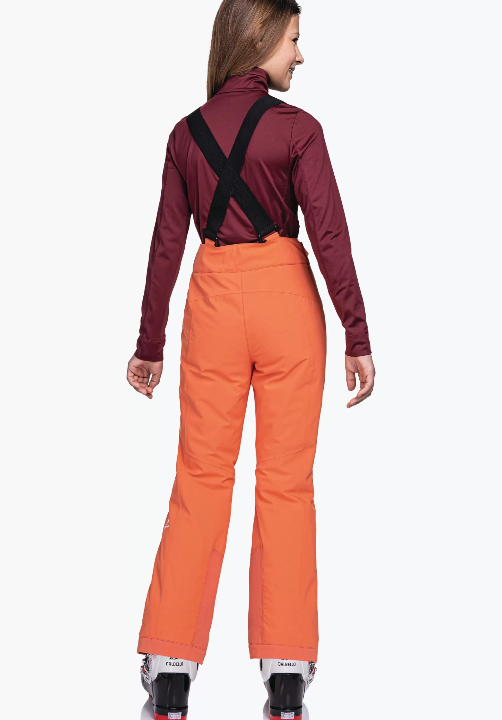 CHILDREN SCHÖFFEL Ski<Warm ski pants with stretchy braces red